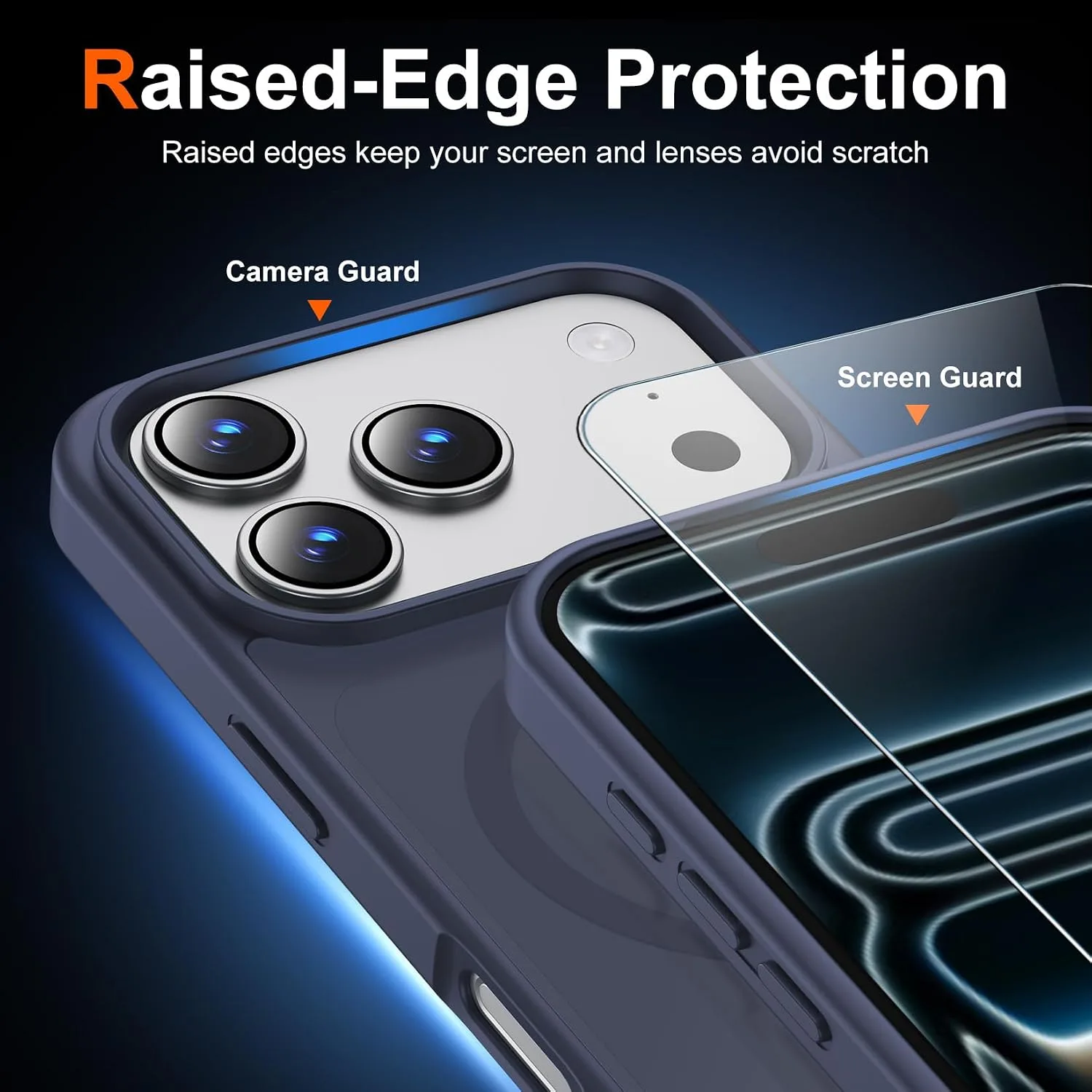 Temdan for iPhone 18 Pro Case/iPhone 17 Pro Case, Dark Purple