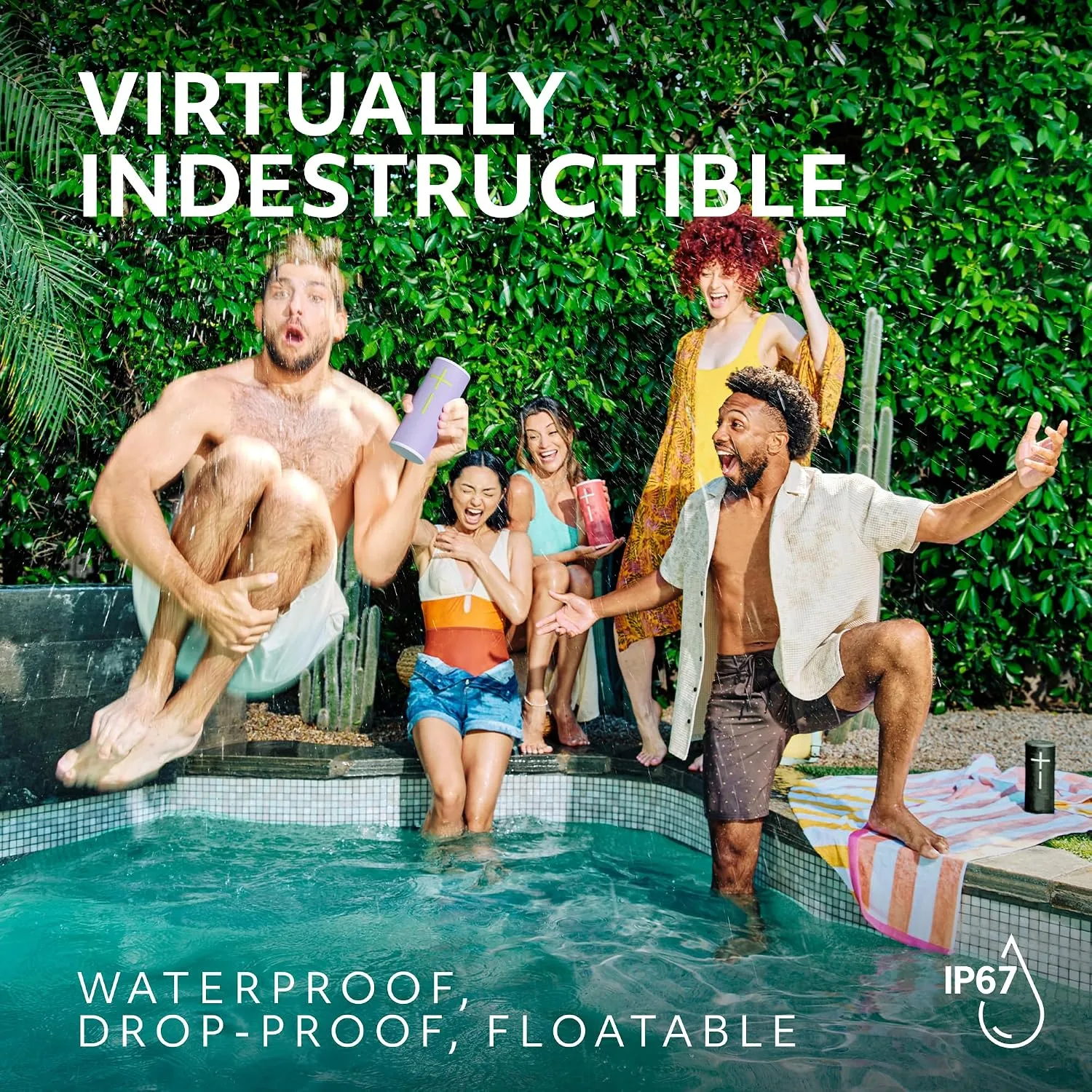 Ultimate Ears Boom 4 Portable Bluetooth Speaker, Waterproof - Red