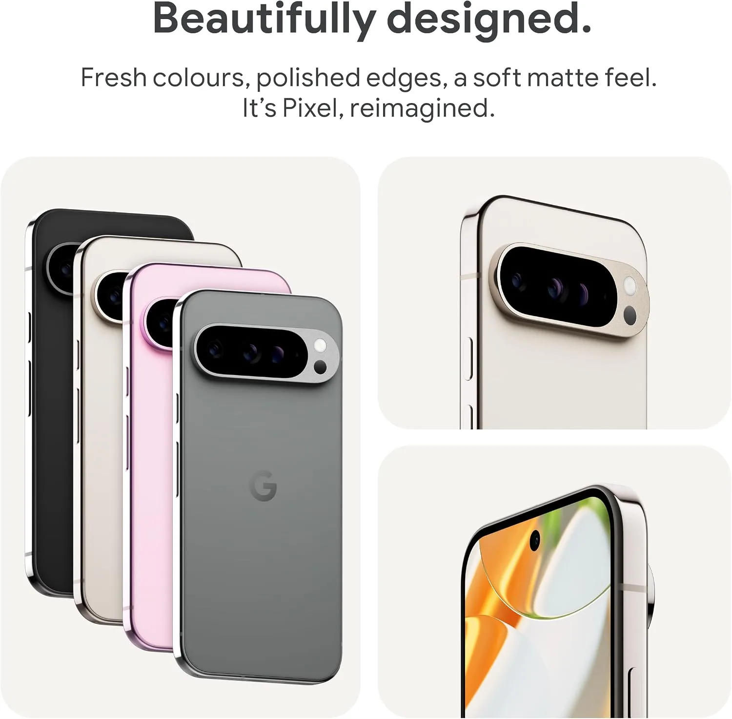 Google Pixel 9 Pro, 1TB, Obsidian - Unlocked (Renewed)