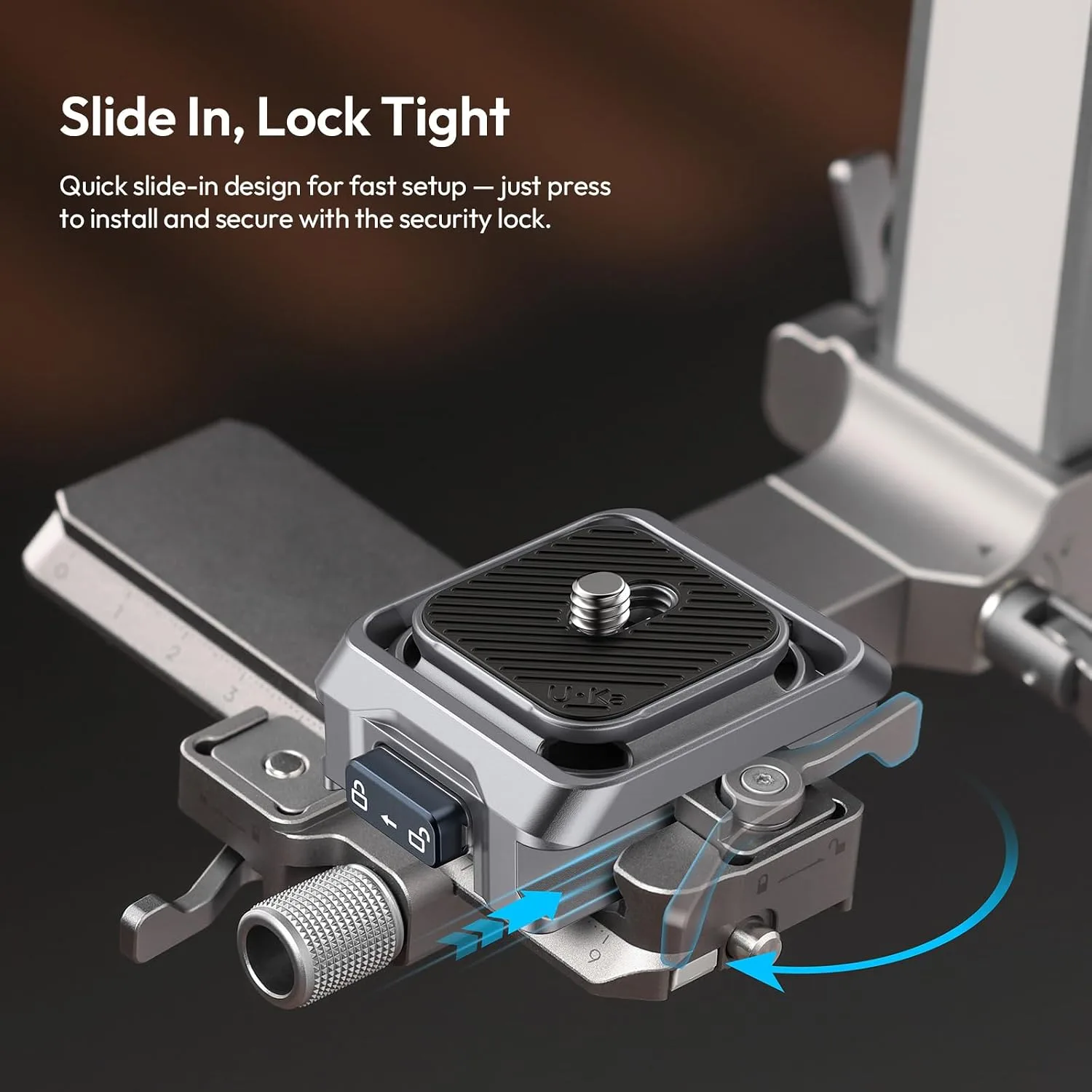 ULANZI UKA Stabilizer Quick Release Kit with QR Plate,Compatible with RS 2