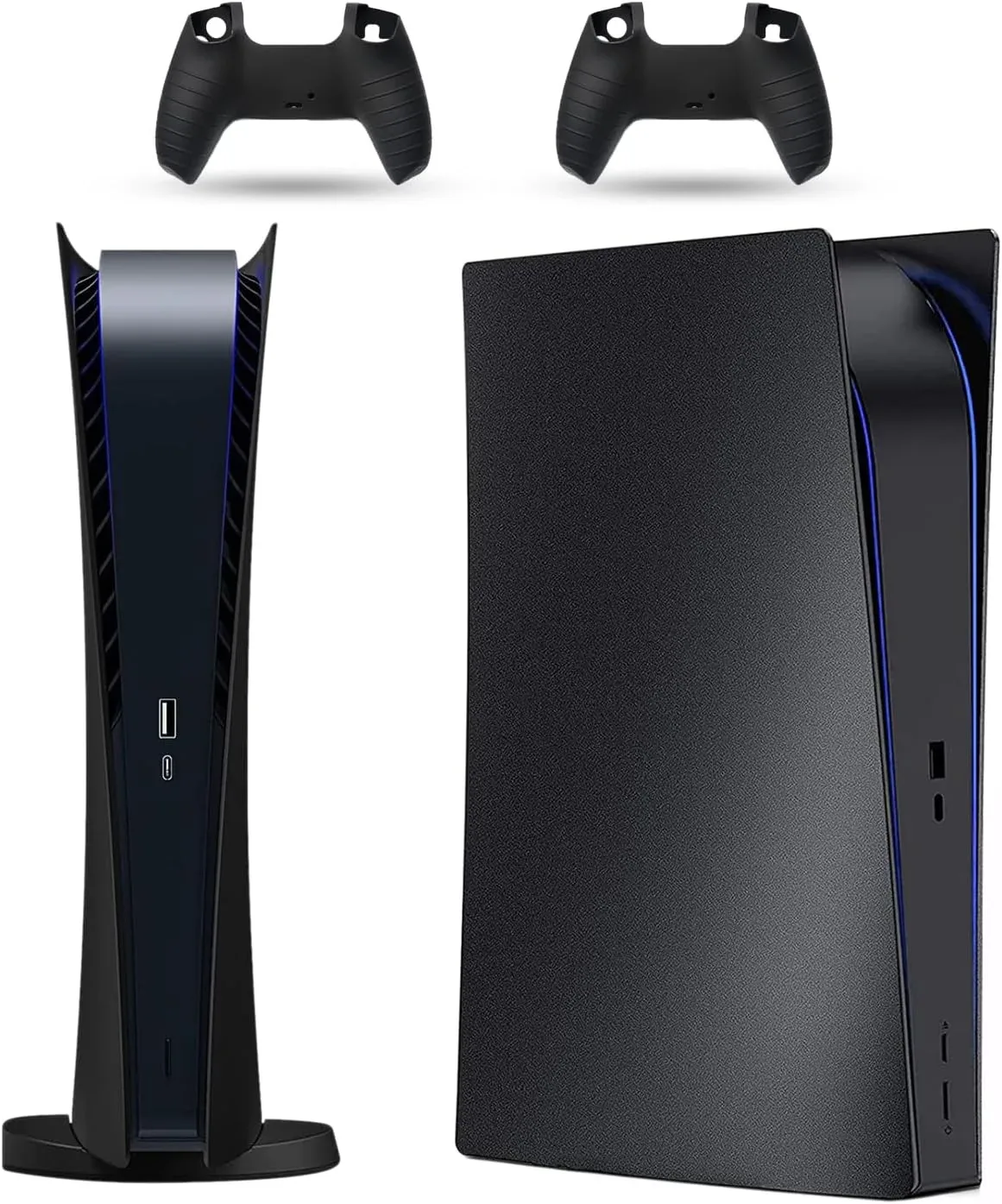 Faceplate Cover para PS5 Digital Edition Peyanz + 2 cobertores de controles