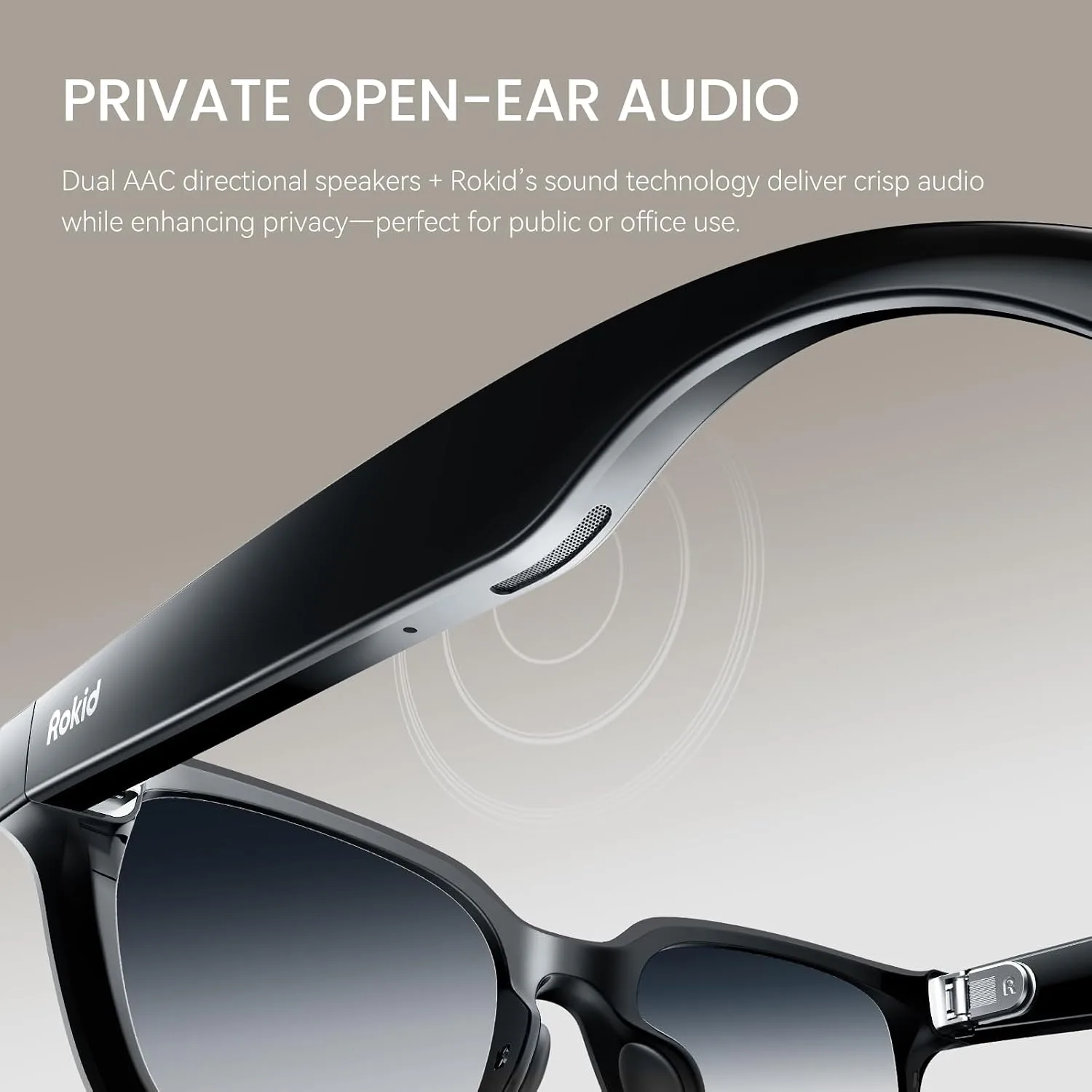 Rokid Ai Glasses Style (Non-Display), 2026 Smart Audio Sun Glasses