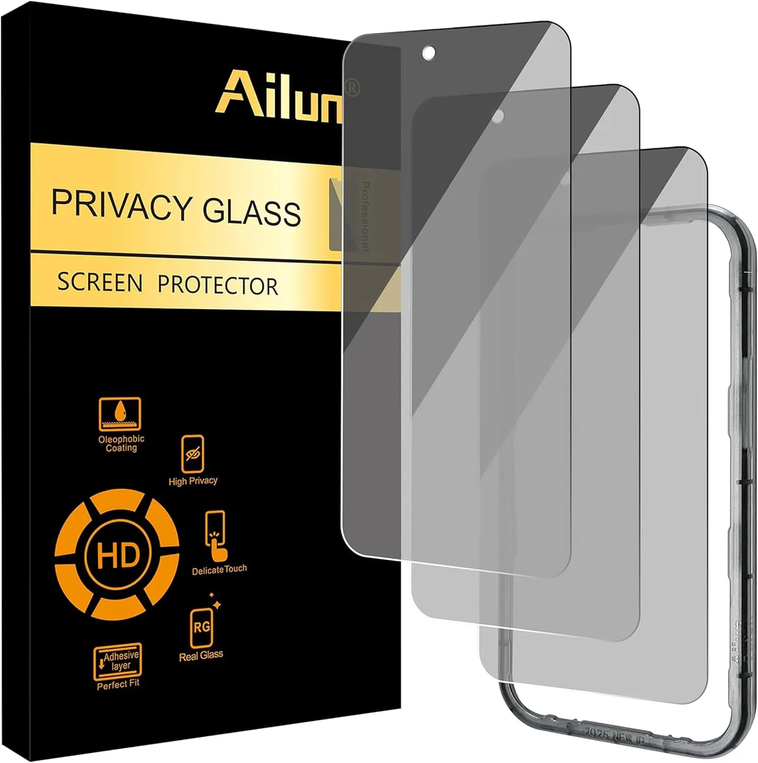 Ailun 3 Pack Privacy Screen Protector for iPhone Air, 6.5 inch