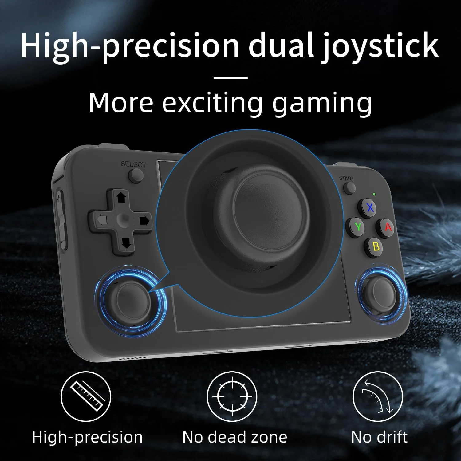 Anbernic RG35XX H Retro Handheld Game Console, 3.5" IPS OCA Screen, Linux System, 64GB Preloaded Classic Games, WiFi Bluetooth, HDMI Output, Ideal for Travel Commute Home Outdoor Black