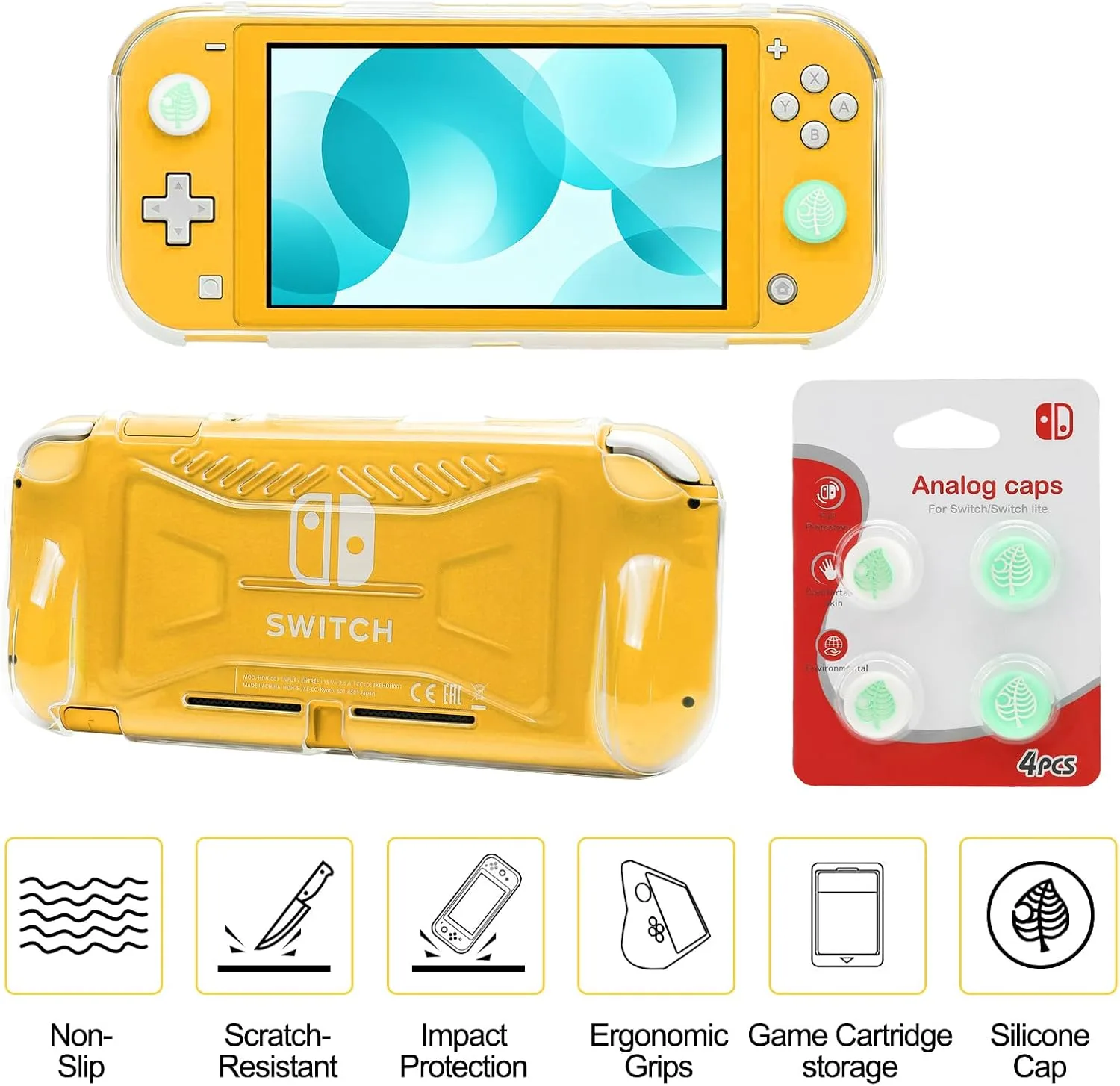 Switch Lite Case 16-in-1 Accessories Bundle for Nintendo Switch Lite (2019)