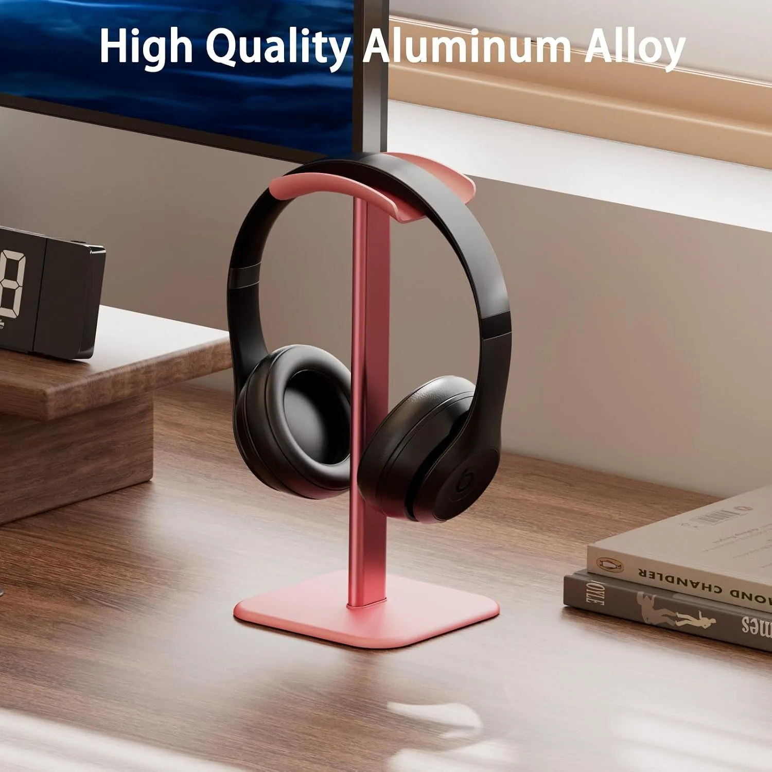 Headphone Stand for Desk - Headset Stand Headphone Holder (Pink)