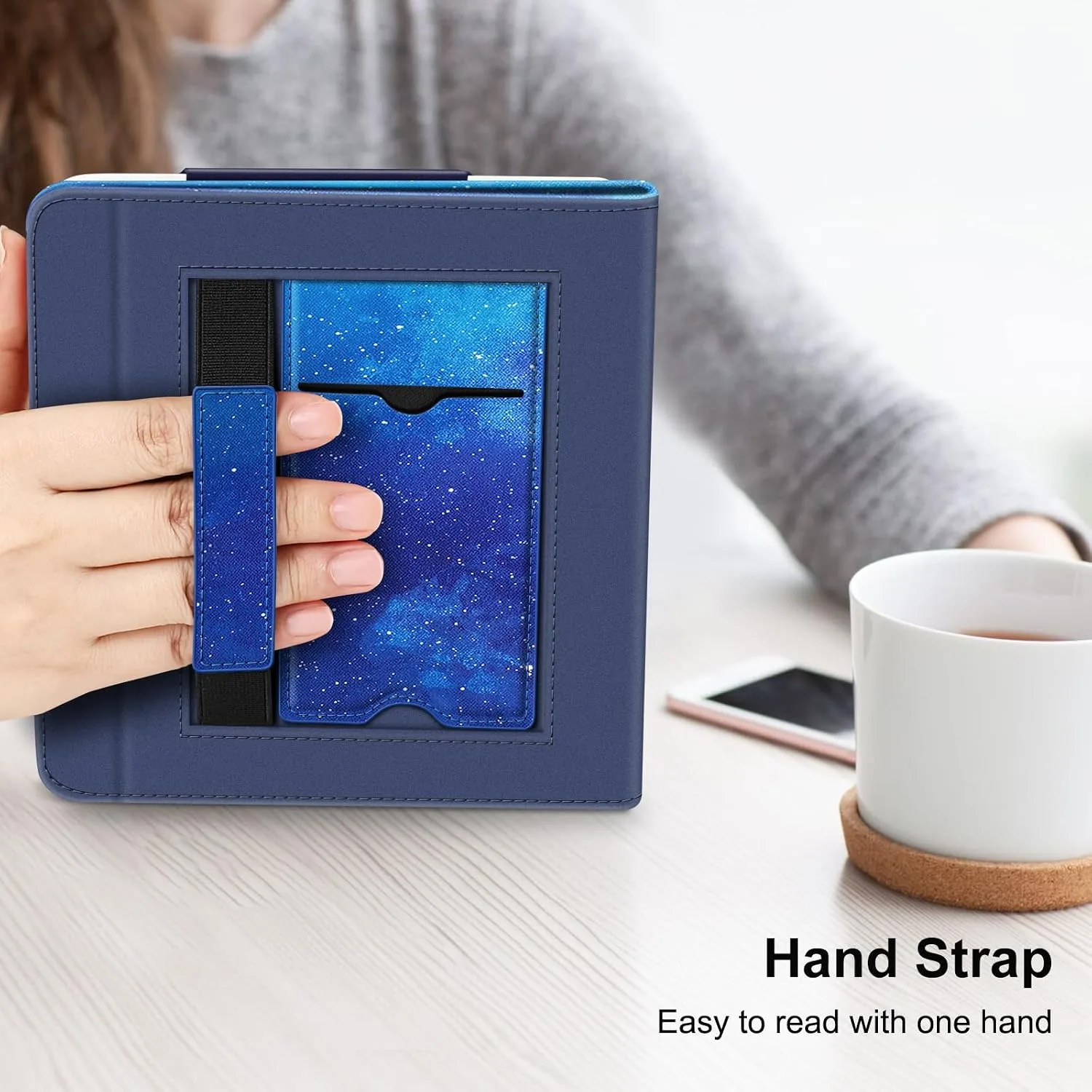 Fintie Stand Case for 7" Kobo Libra Colour/Kobo Libra 2, Starry Sky