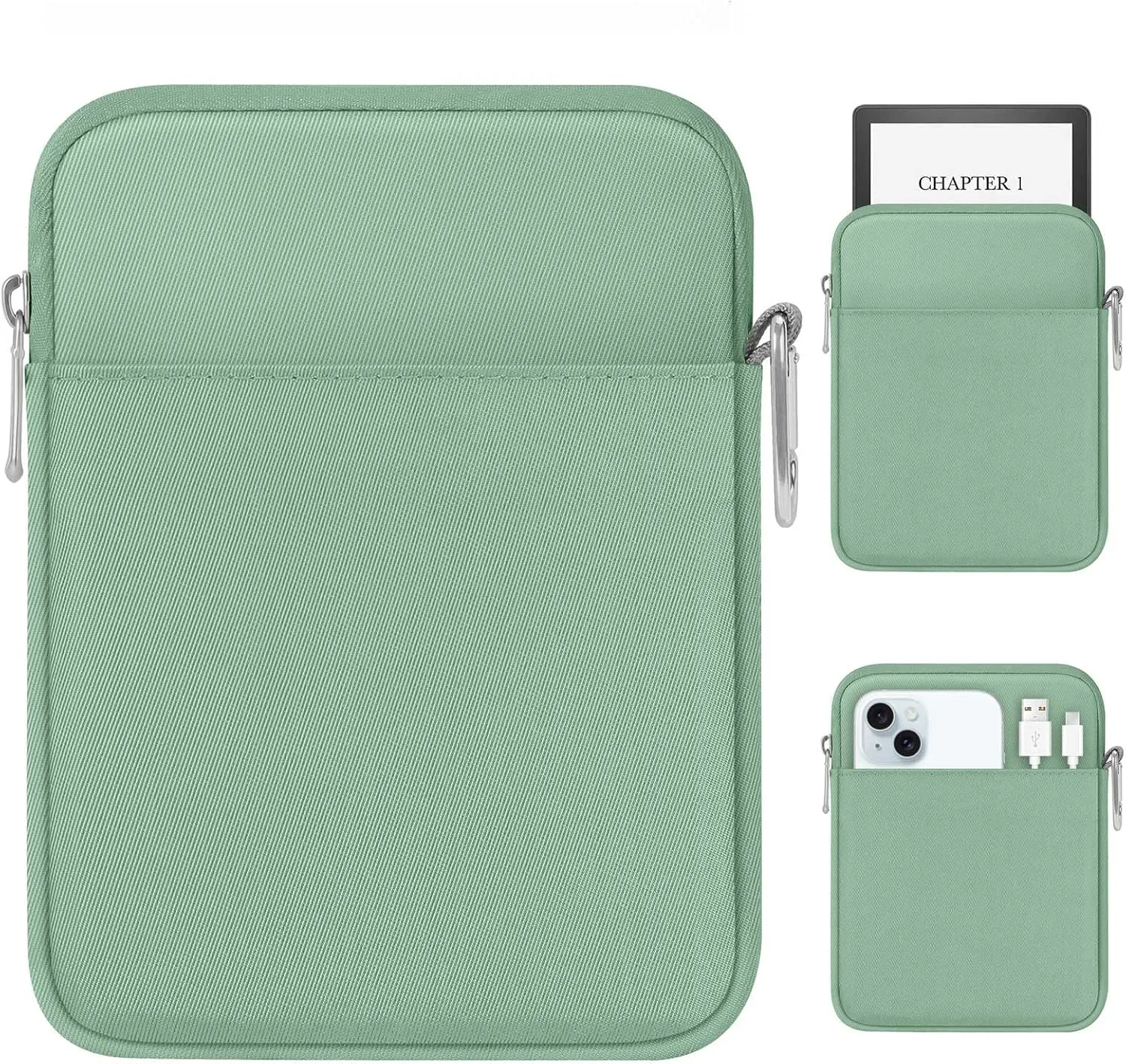Estuche para lector electrónico MoKo Padded Colorsoft Signature Edition 2024 Verde Oscuro 6-7 pulgadas
