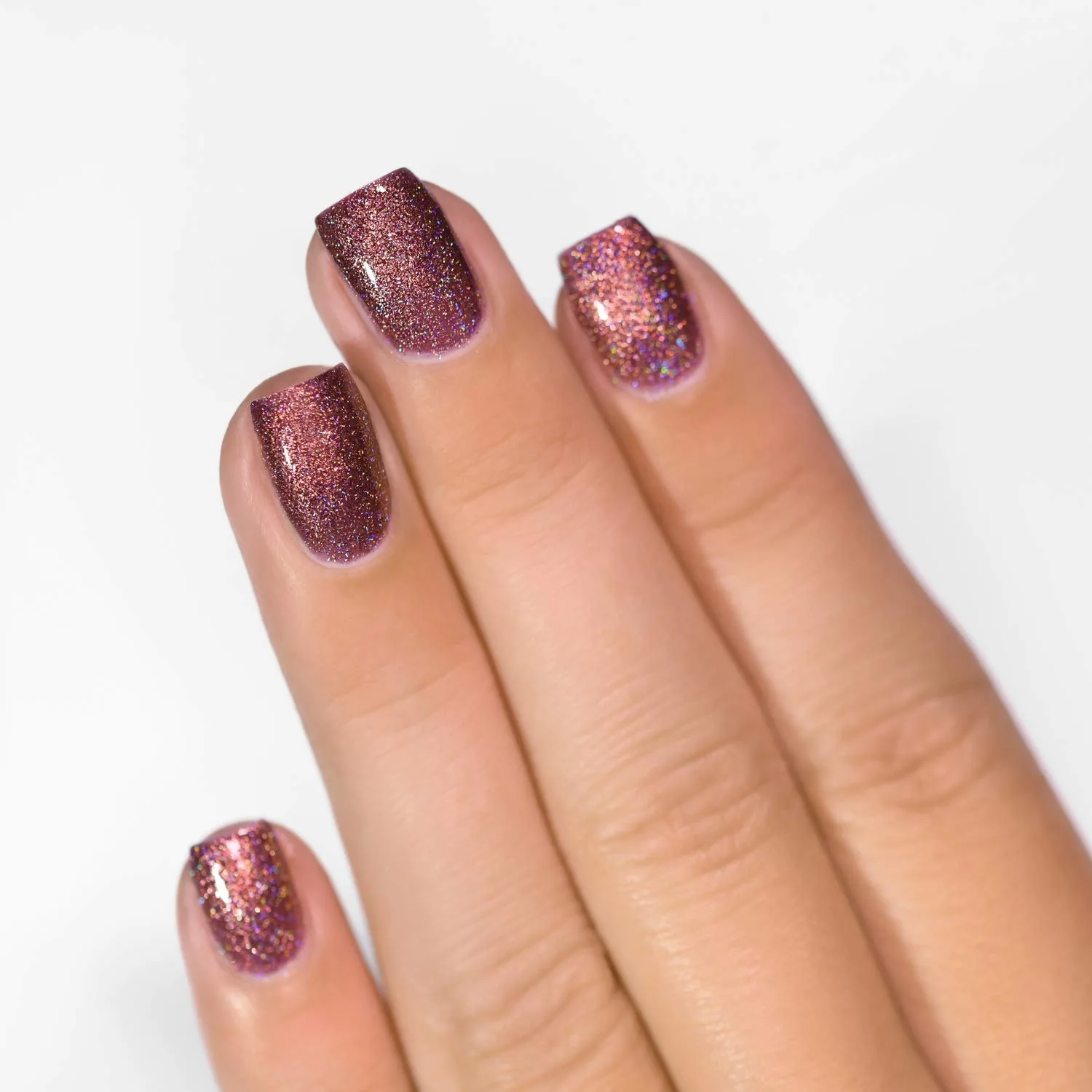 ILNP Bloodline - Rich Marsala Holographic Nail Polish, Chip Resistant, Non-Toxic, Vegan, Cruelty Free