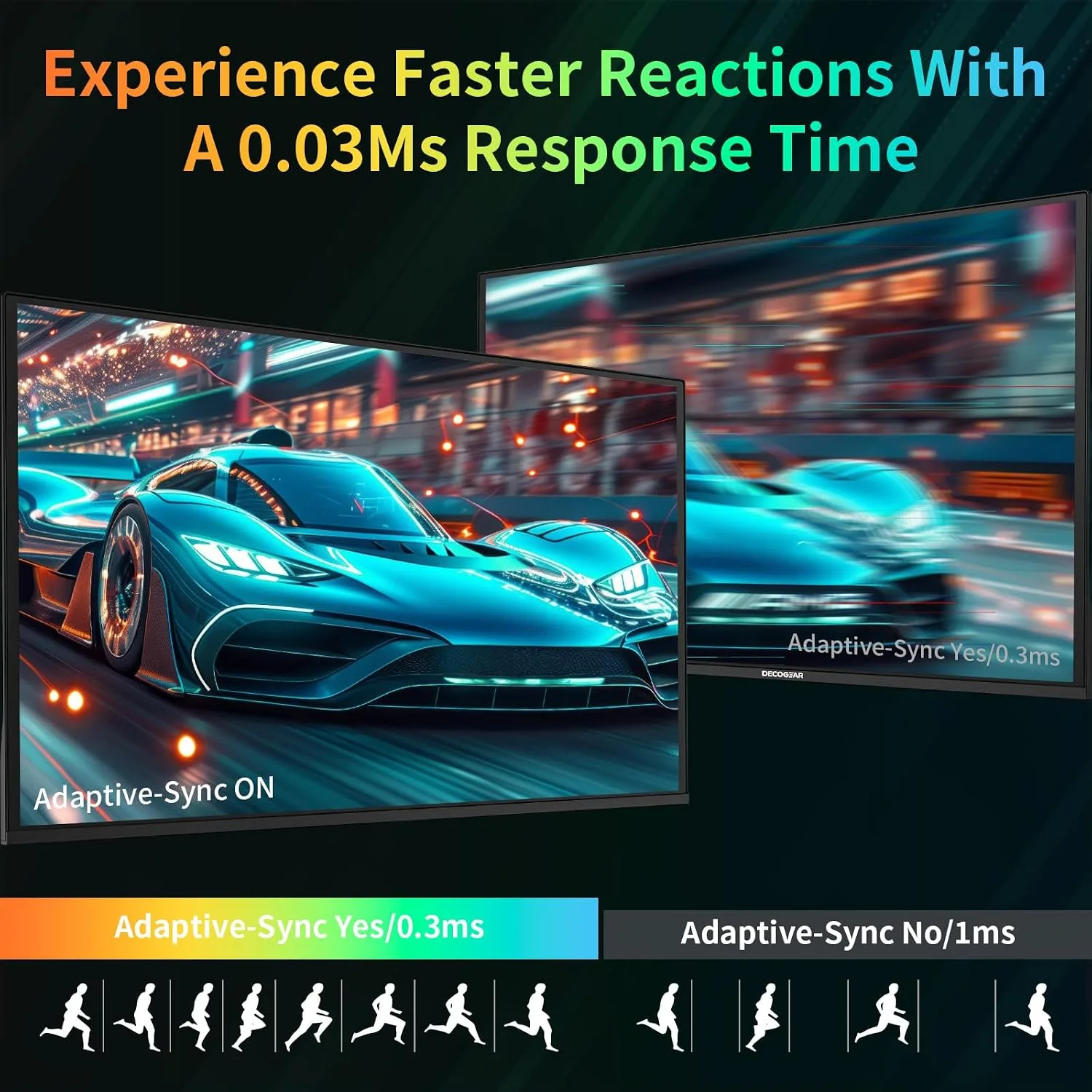 Deco Gear 27" 4K UHD QD-OLED Gaming Monitor, 240Hz, 0.03ms GTG, 3840x2160