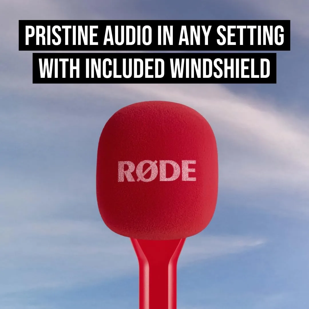 RØDE Interview GO Handheld Adaptor for RØDE Wireless Microphones (Red)