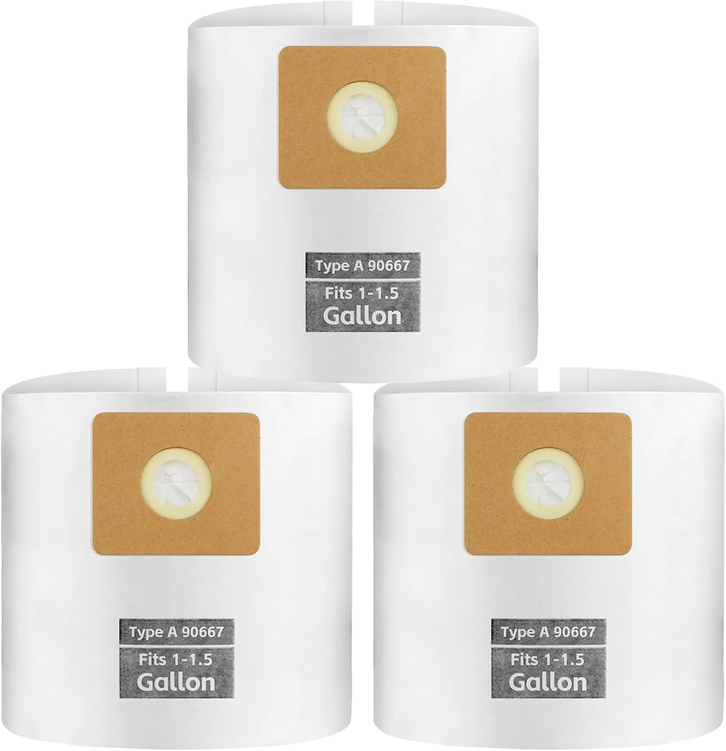 3 Pack ALYYDBG for Shop Vac Bags 1-1.5 Gallon Type A 90667 9066733