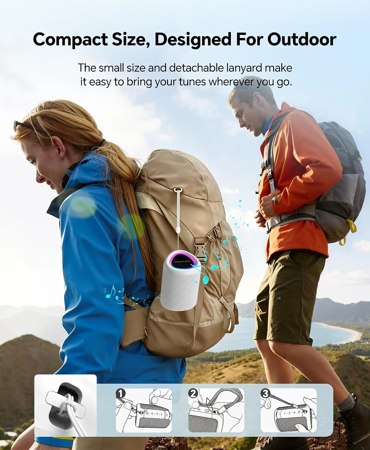 Portable Bluetooth Speaker Gift Ideas: Outdoor Travel Essentials Waterproof
