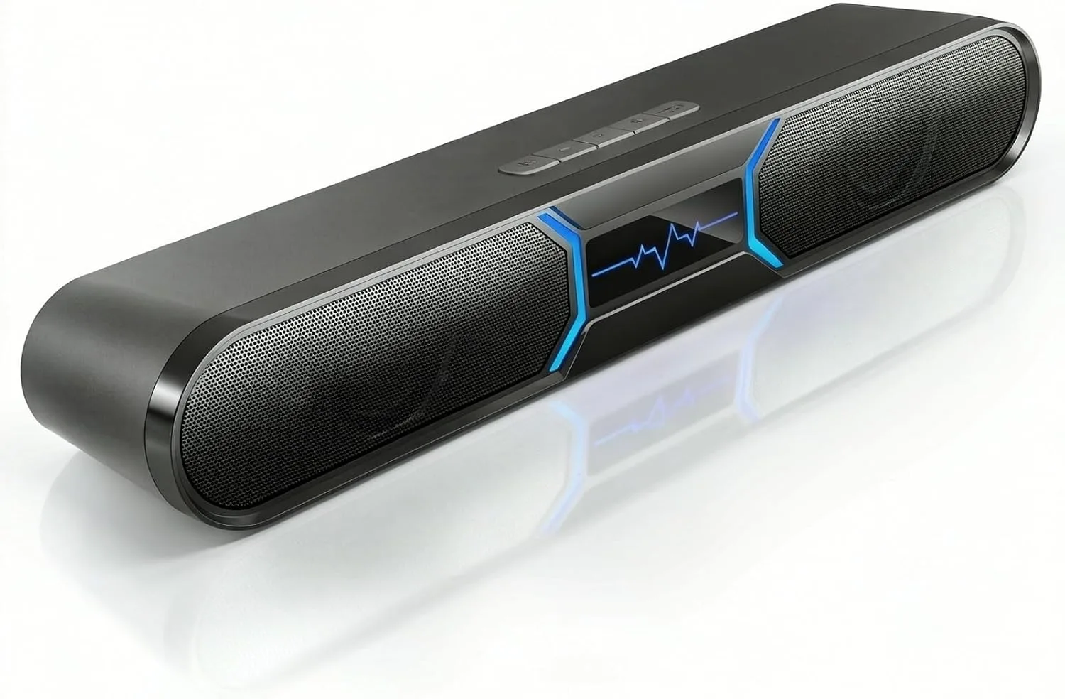 Parlantes para PC Hegmuxco Soundbar Bluetooth RGB Carbono