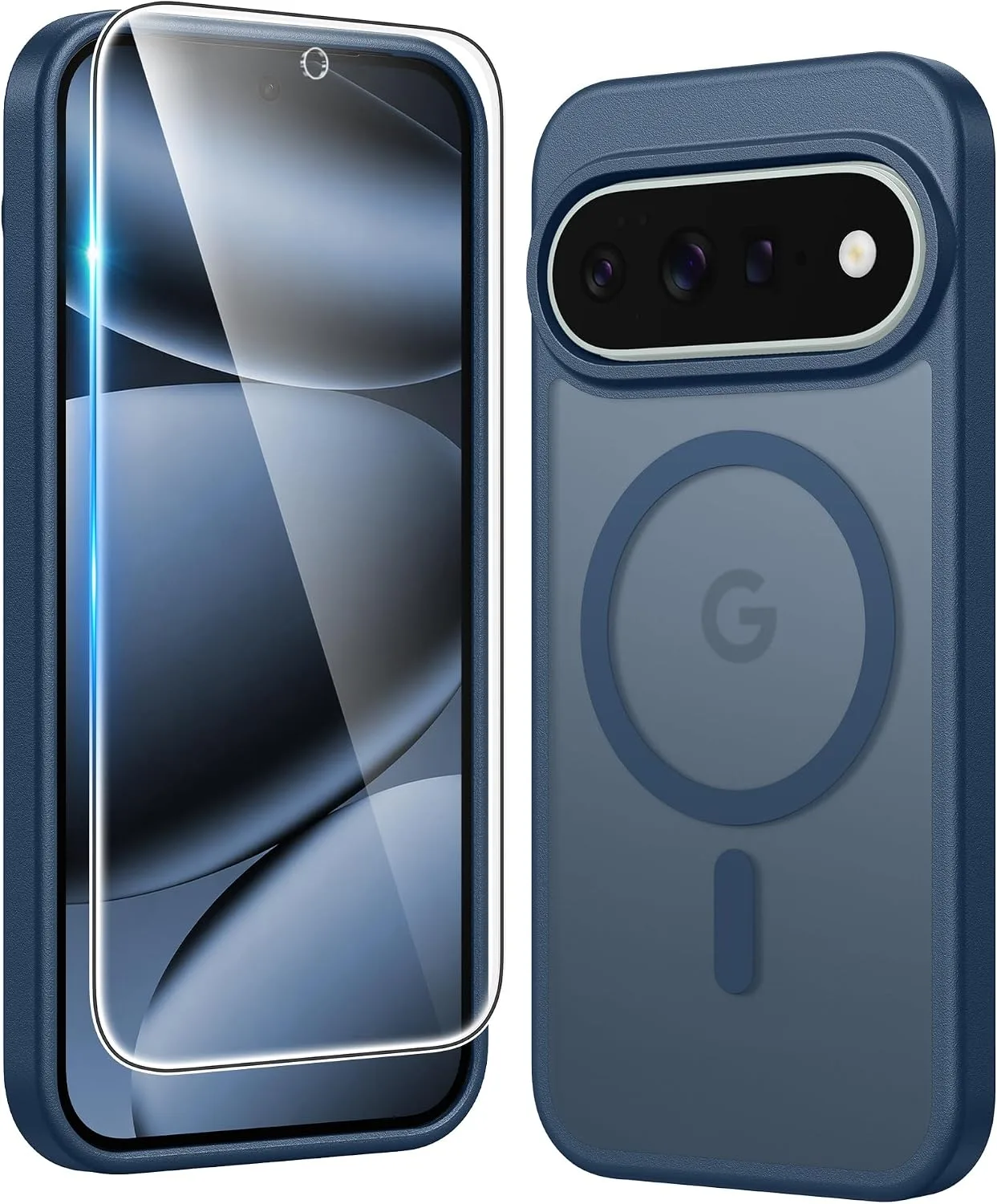 FNTCASE for Google Pixel 11 Pro XL Case with Screen Protector, Blue