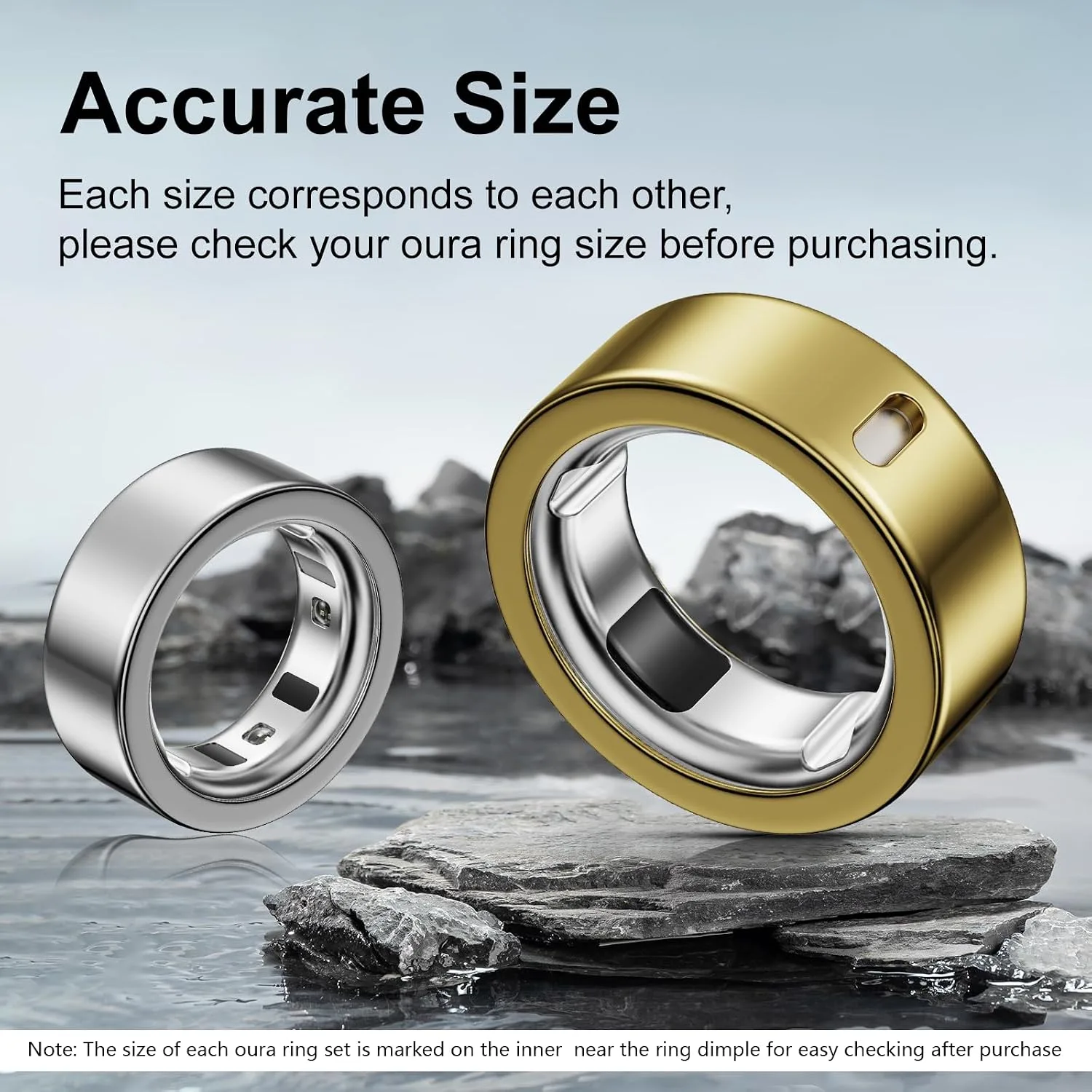 5 Pack Covers Compatible with Oura Ring 4/Oura Ring 3-Size 8