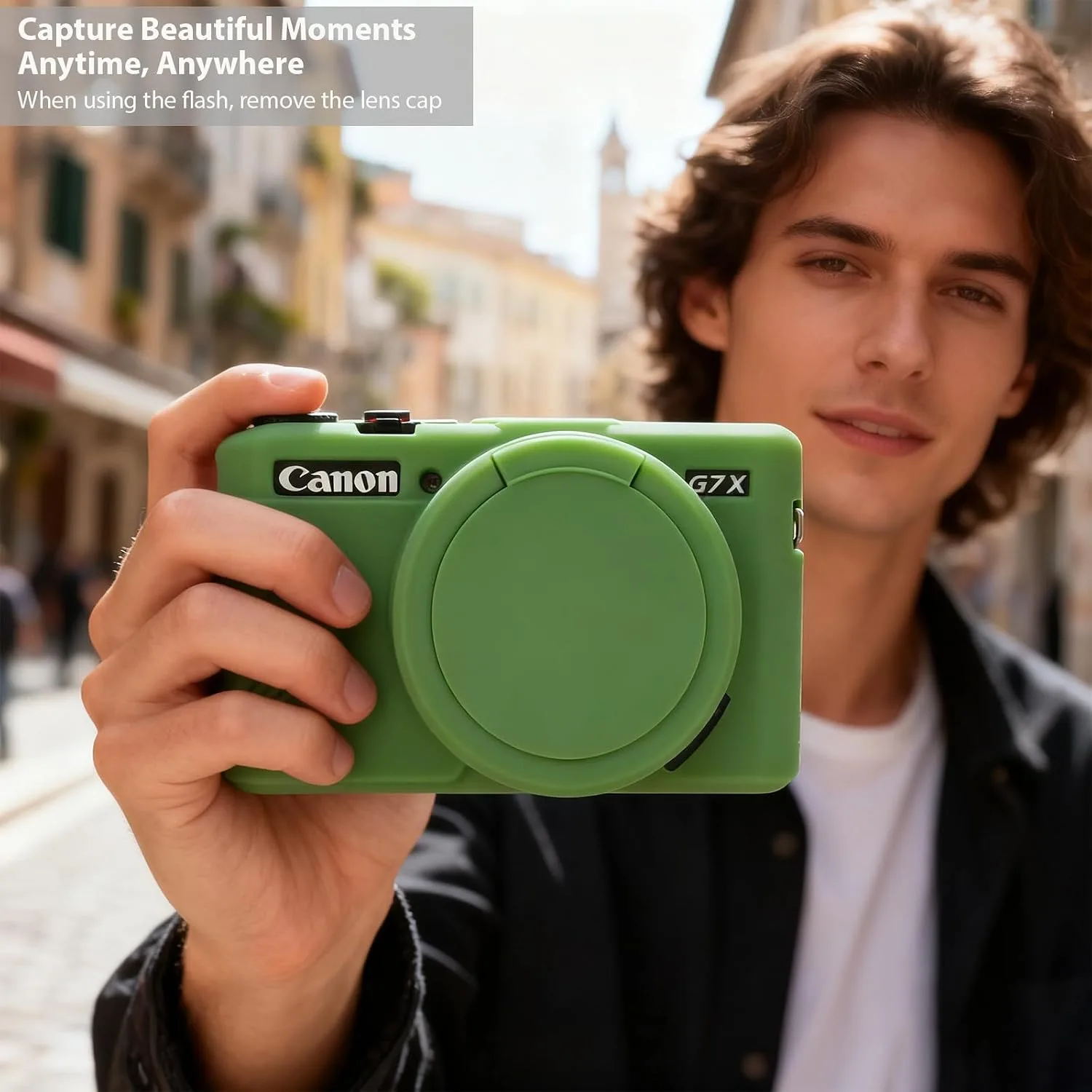 Camera Case for Canon G7X Mark II / G7X II - Green