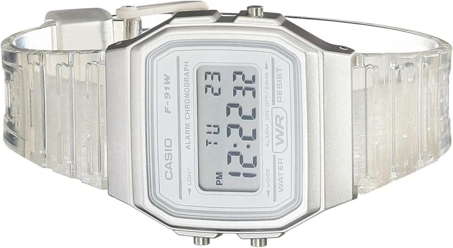 Casio F91W Series | Digital Watch | Water Resistant | LED Light | 1/100 SEC Stopwatch | Regular Time Keeping (HR, Min, SEC, PM, Date, Day) | Daily Alarm | Lightweight | 7 Year Battery