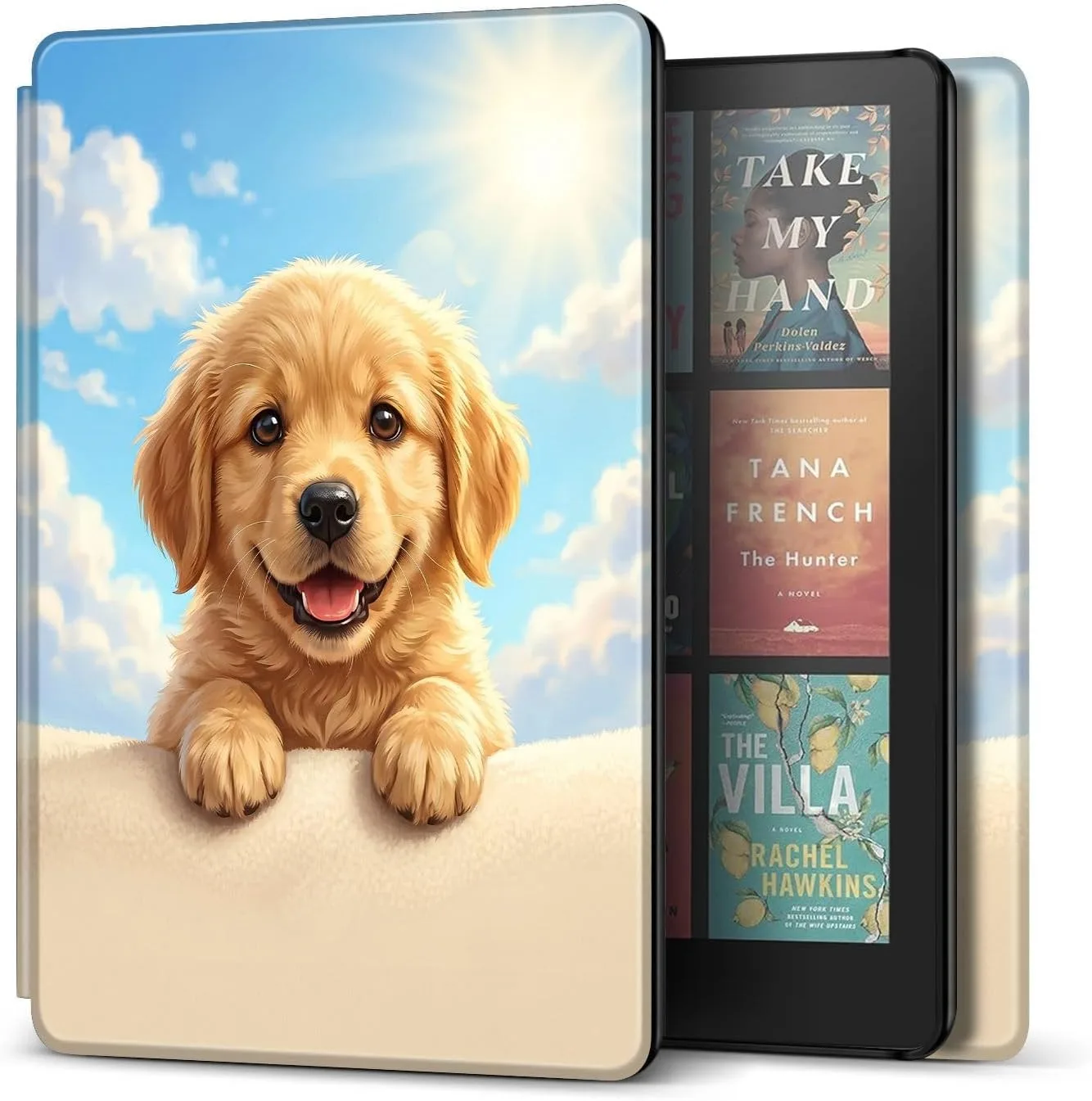 TNP Kindle Paperwhite 12th Gen Case, Colorsoft 7-Inch Cover, Dog Smile