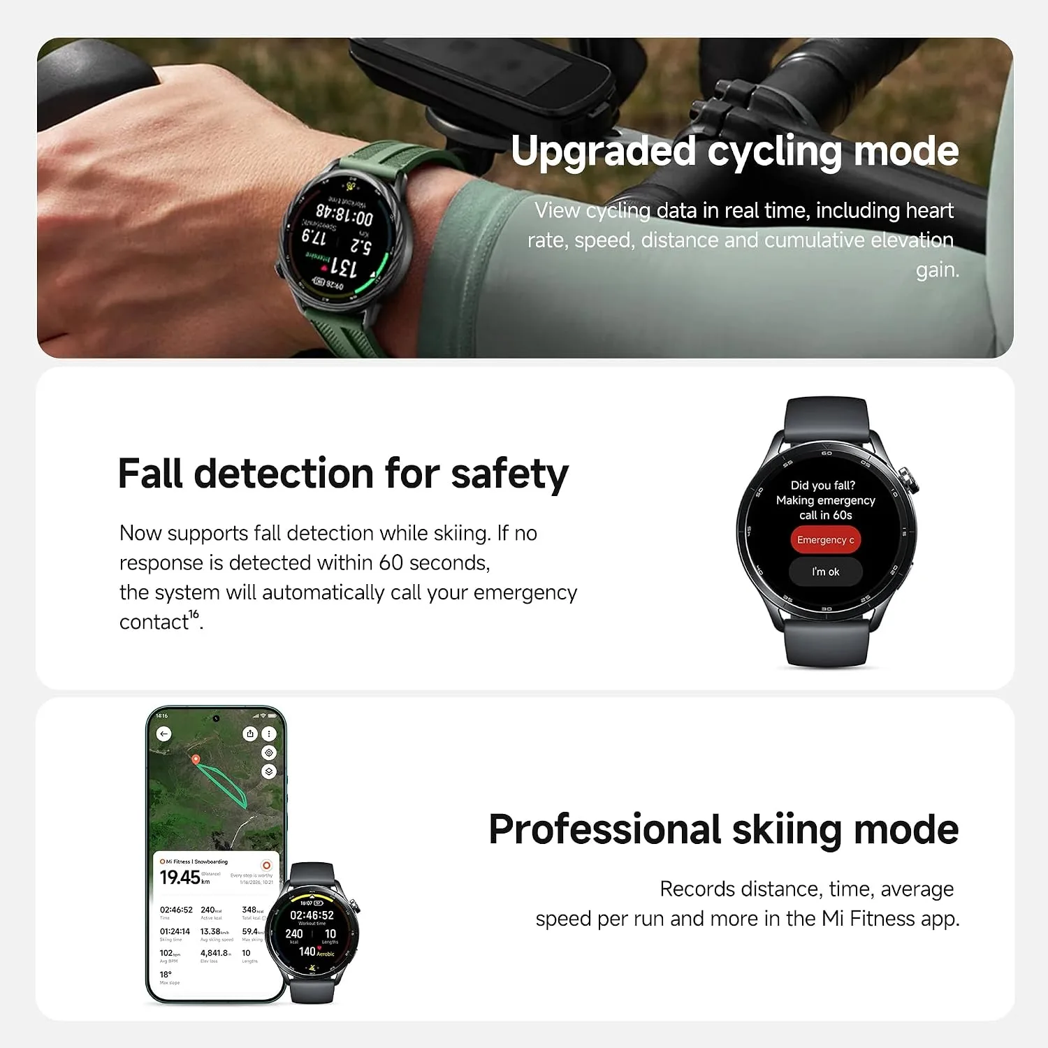 Xiaomi Watch S5 46mm Smart Watch Blood Pressure Heart Rate Digital Blue