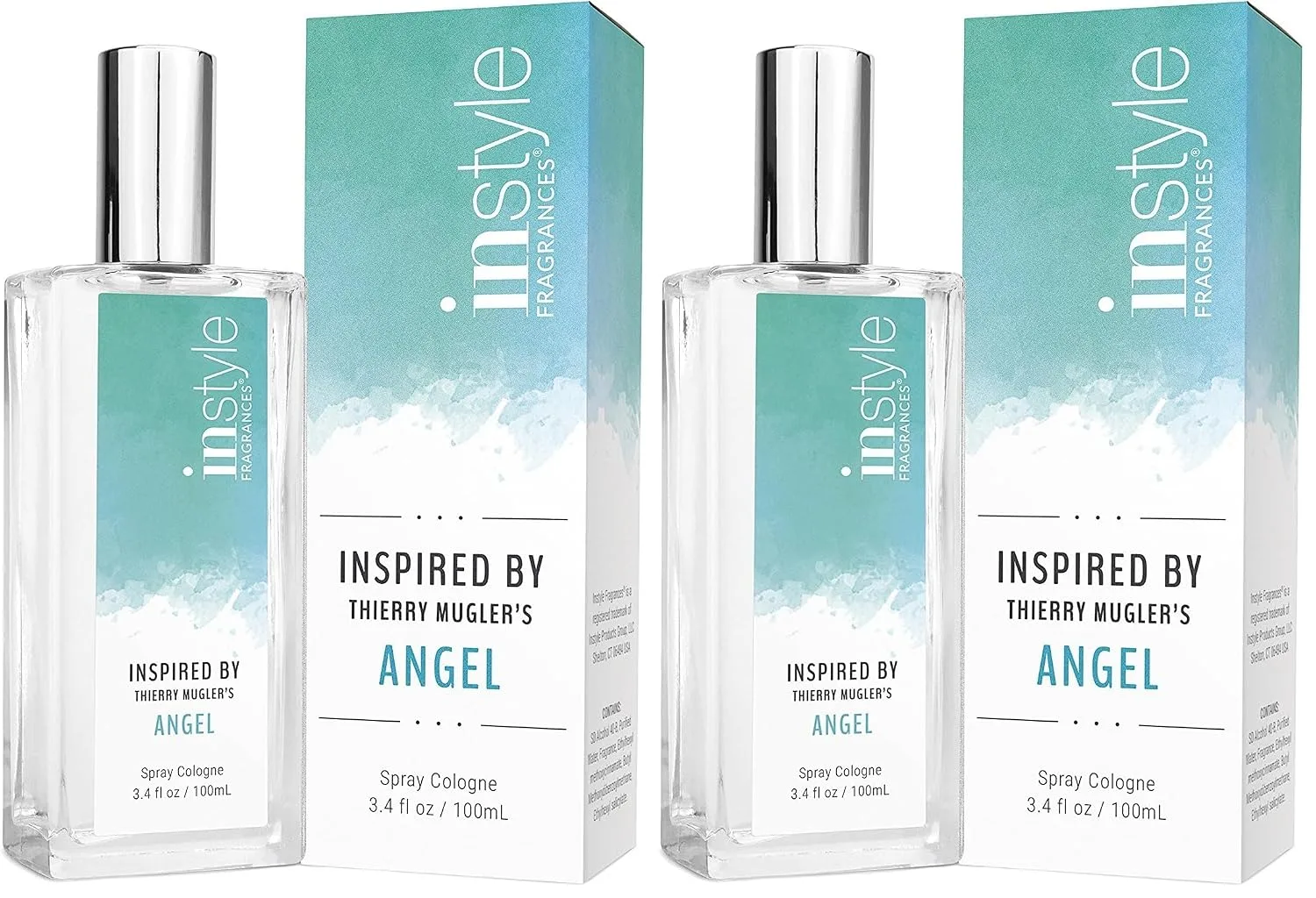Instyle Fragrances | Inspired by Thierry Mugler's Angel | Women’s Eau de Toilette | Vegan and Paraben Free | 3.4 Fluid Ounces (Pack of 2)