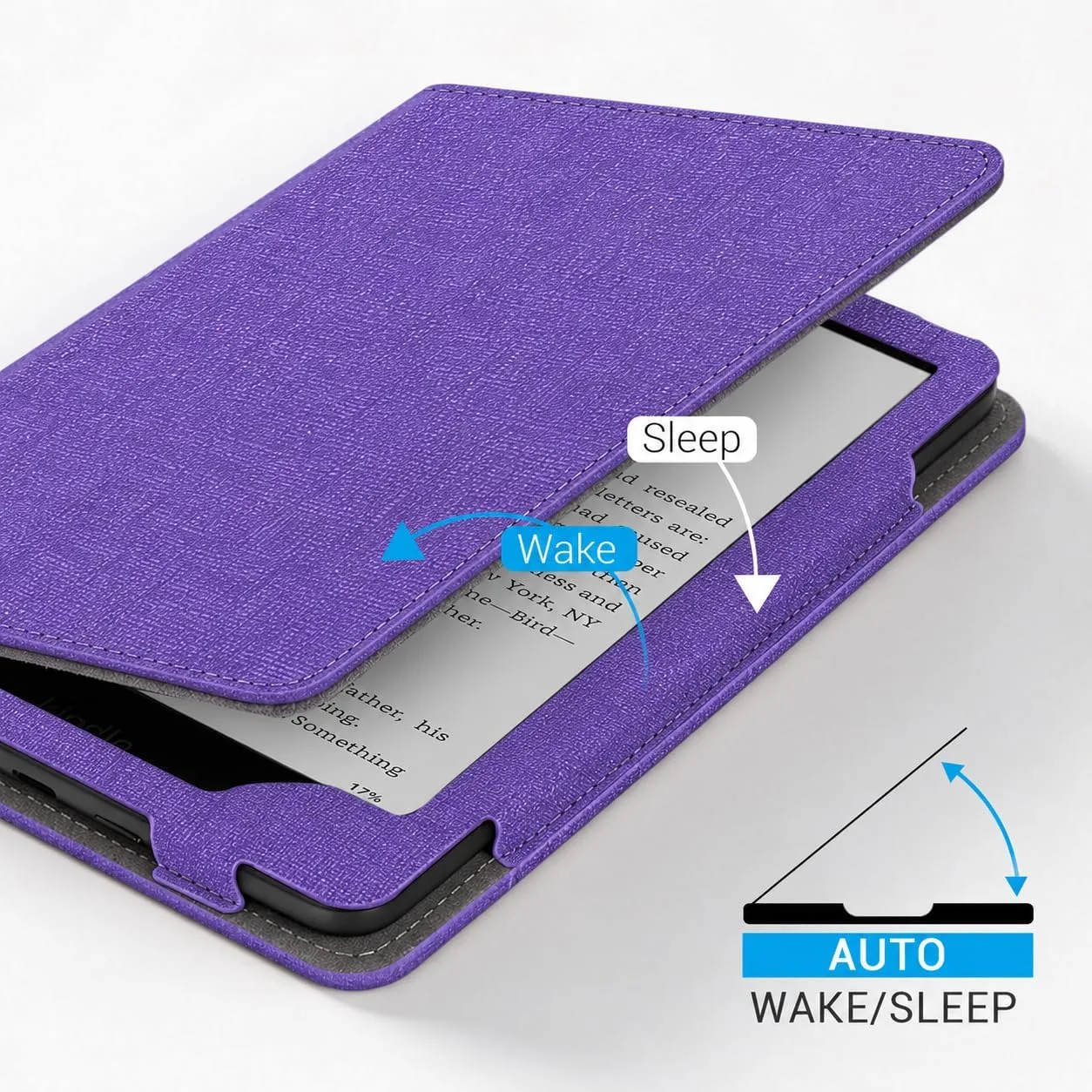 CoBak 6 Inch Case with Stand, not for iPad(A0J28), Fabric Purple