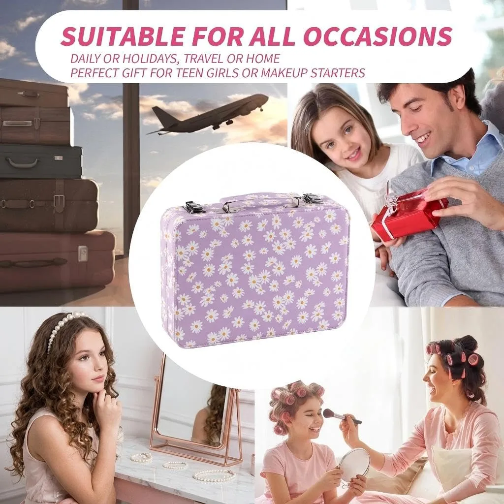 Hot Sugar Makeup Kit Deluxe Starter Gift Set for Teenagers, Purple Daisy