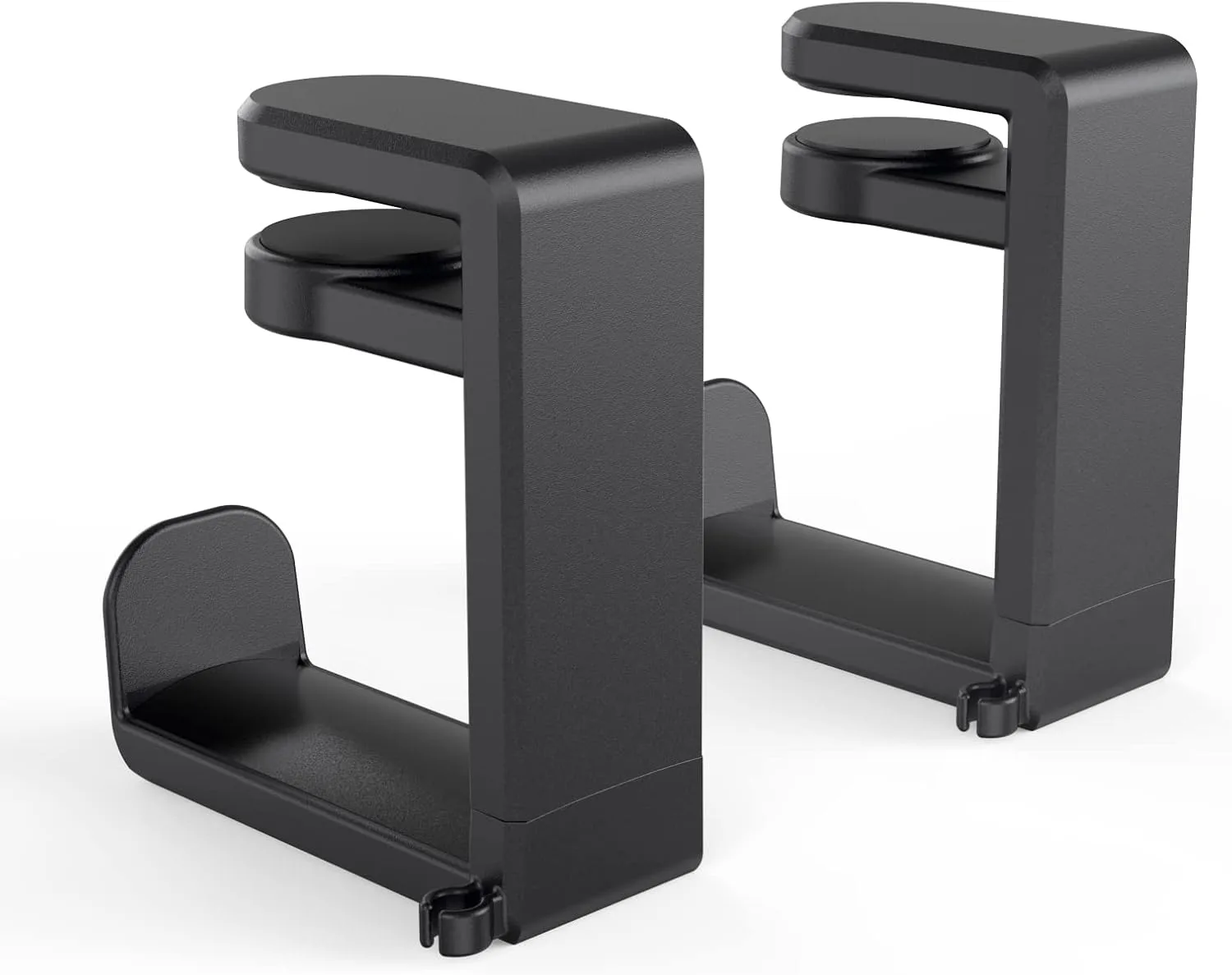 EURPMASK 2 Pack Rotating Headphone Stand,Adjustable Clamp-on Headset Holder