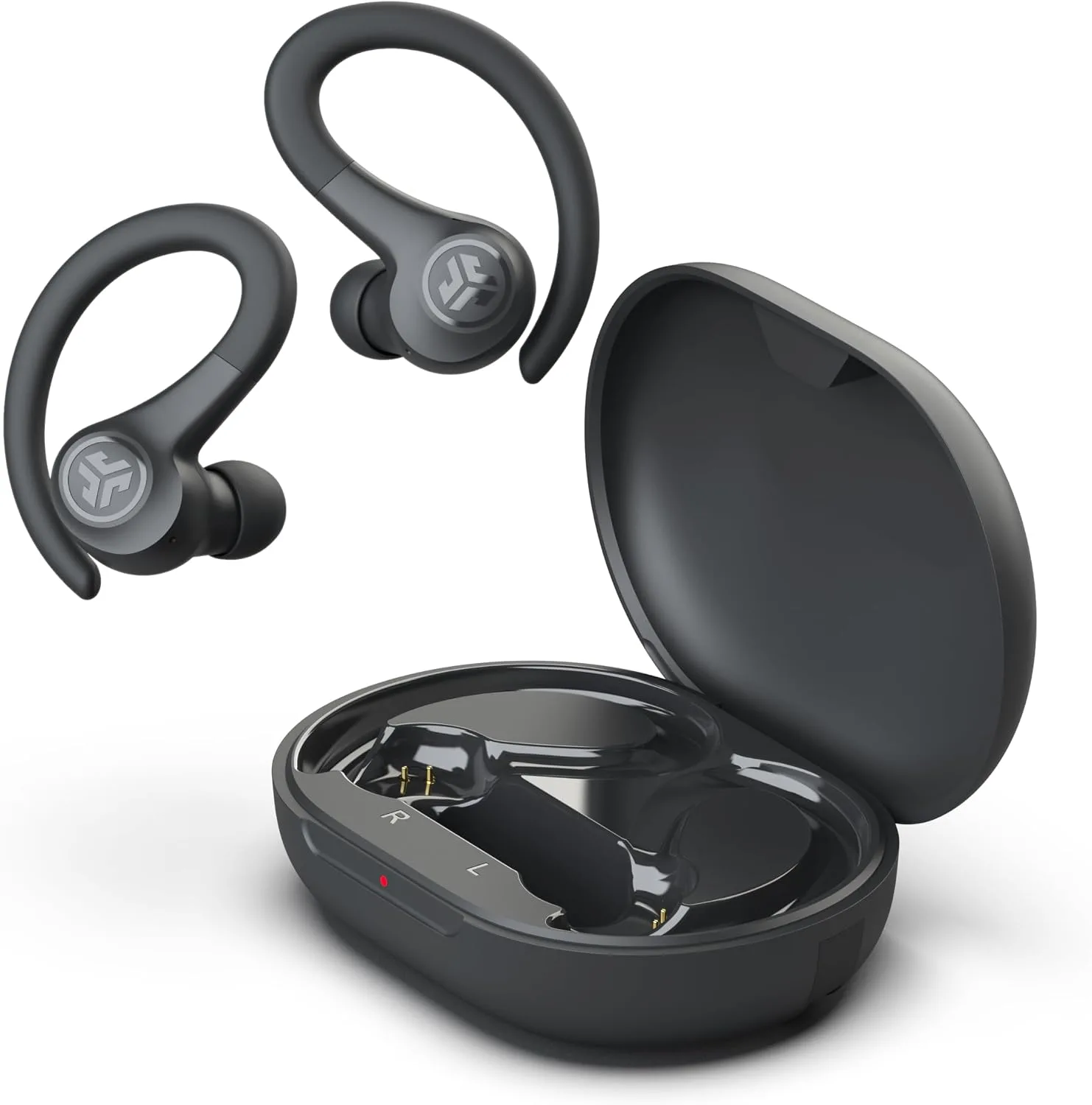 JLab, Go Sport+, True Wireless Workout Earbuds, Bluetooth Sport Earbuds, Clear Calling, Graphite