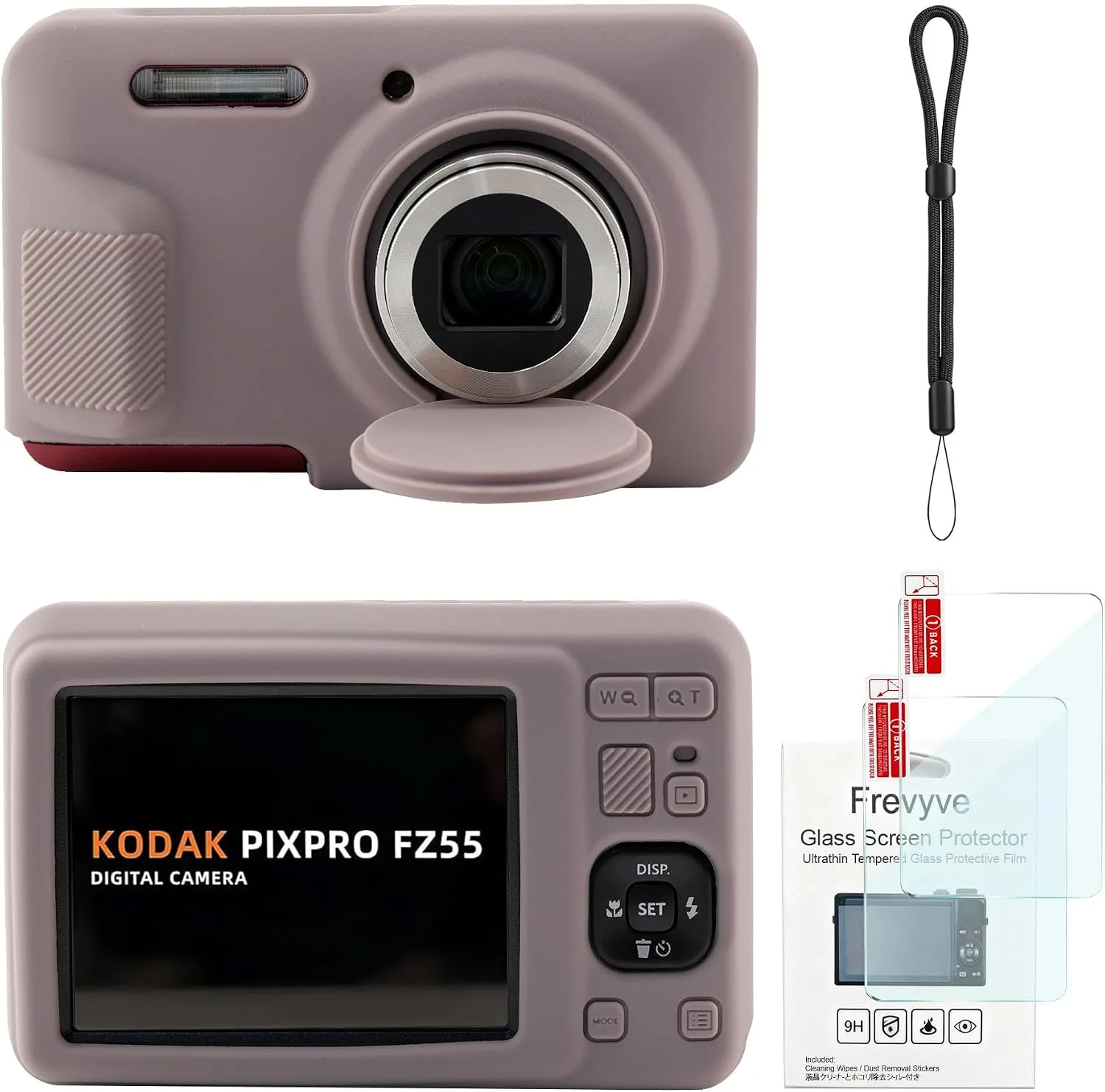 Case for Kodak PIXPRO FZ55 Camera, FZ55 Accessories - Taupe