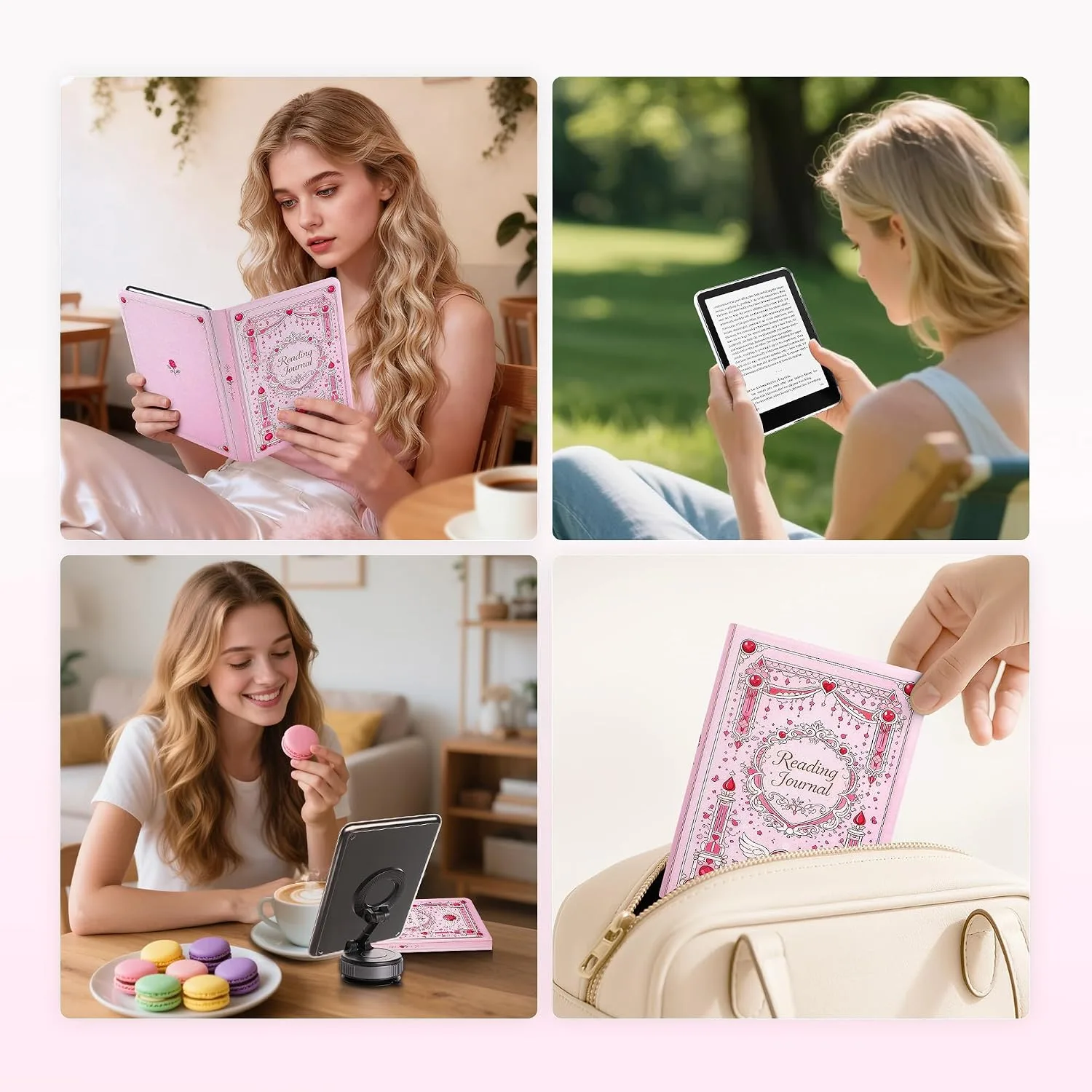 Magnetic Book Cover Case for 7'' Kindle Paperwhite & Colorsoft