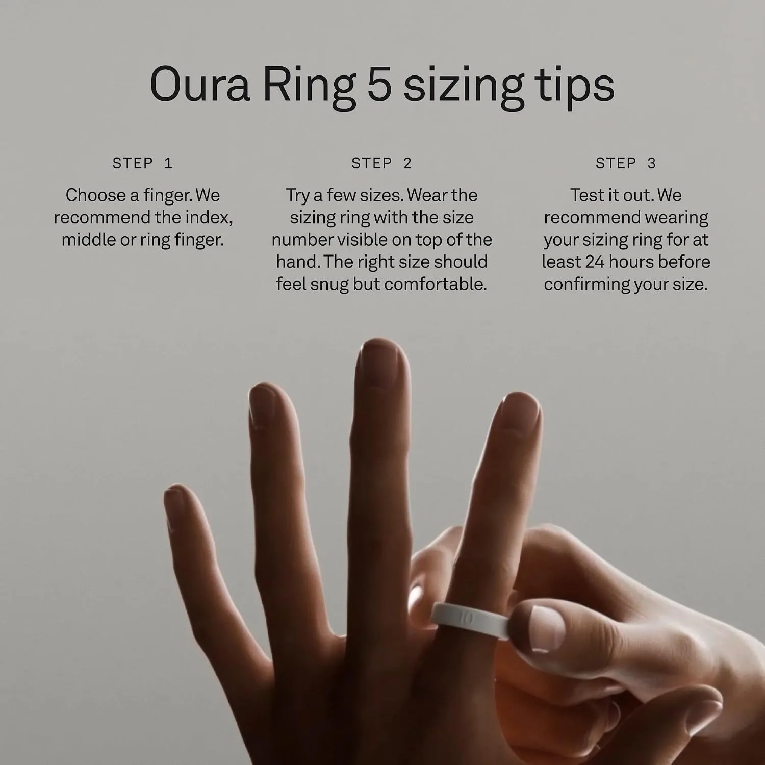 OURA Ring 5 Sizing Kit - Size Before You Buy