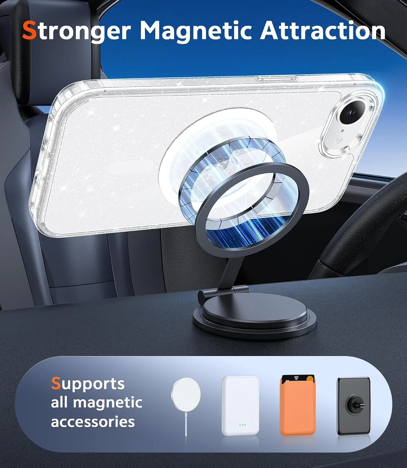 FNTCASE for iPhone iPhone 17e/16e Case Clear with Screen Protector