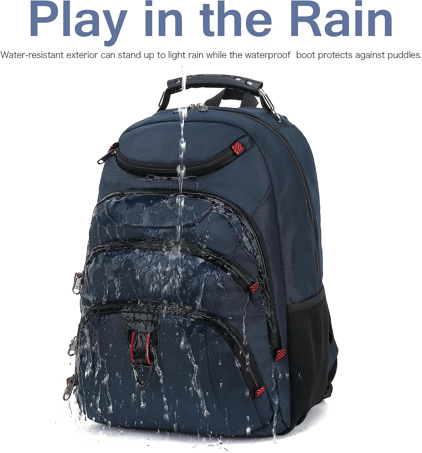 Boavan Laptop Backpack for men, 15.6 inch Laptop Bag with USB Port, Waterproof Travel Work Backpack Purse, Anti-Theft Teacher Nurse Doctor Casual Bookbags Office Business backpack，Classic Navy