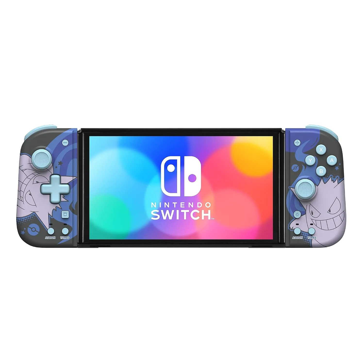 HORI Nintendo Switch Split Pad Compact (Pikachu & Mimikyu) - Ergonomic Controller for Handheld Mode - Officially Licensed by Nintendo & Pokémon