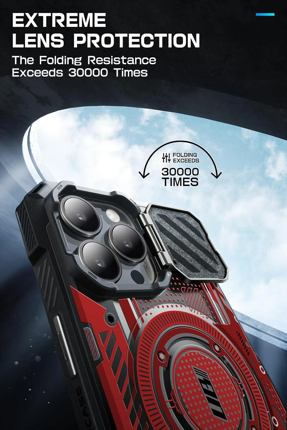 SUPCASE for iPhone 15 Pro Max Case (6.7 inch) with Camera Cover Stand