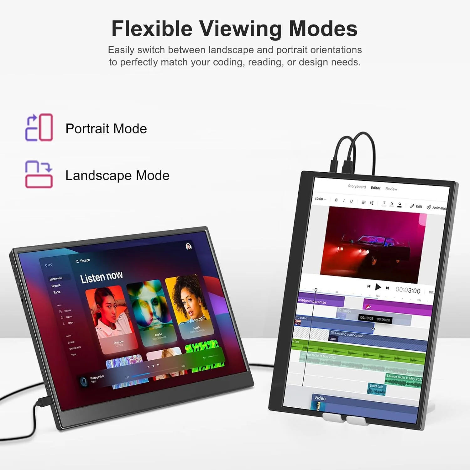Anyuse 14" FHD USB-C HDMI HDR Portable Monitor