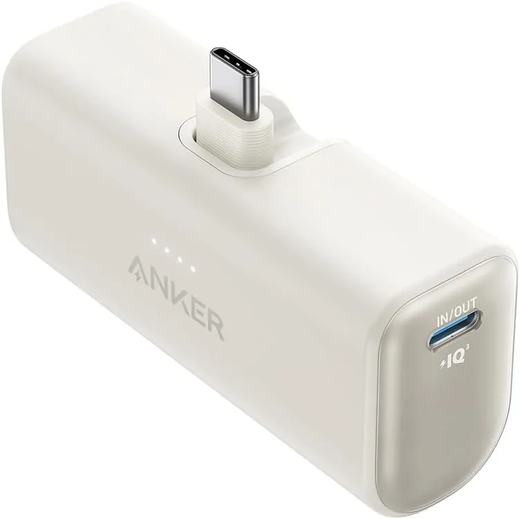 Anker Nano Power Bank,5,000mAh Portable Charger, Built-in USB-C Connector