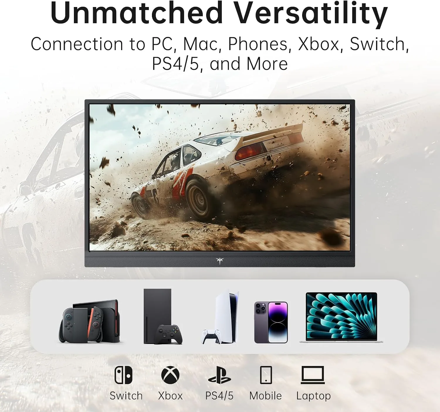KTC Portable Monitor 15.6 Inch FHD 1080P Travel Monitor for Laptop H15F9