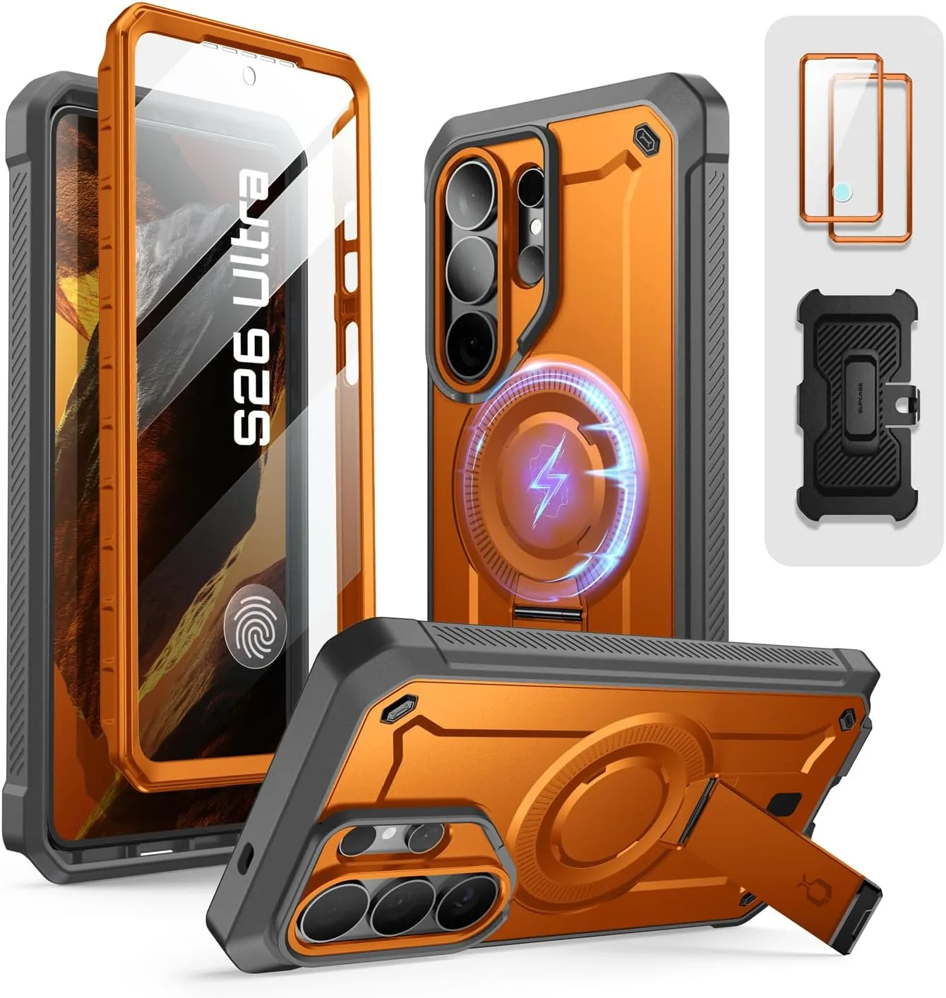 SUPCASE for Samsung Galaxy S26 Ultra Case with Built-in Stand, Coral