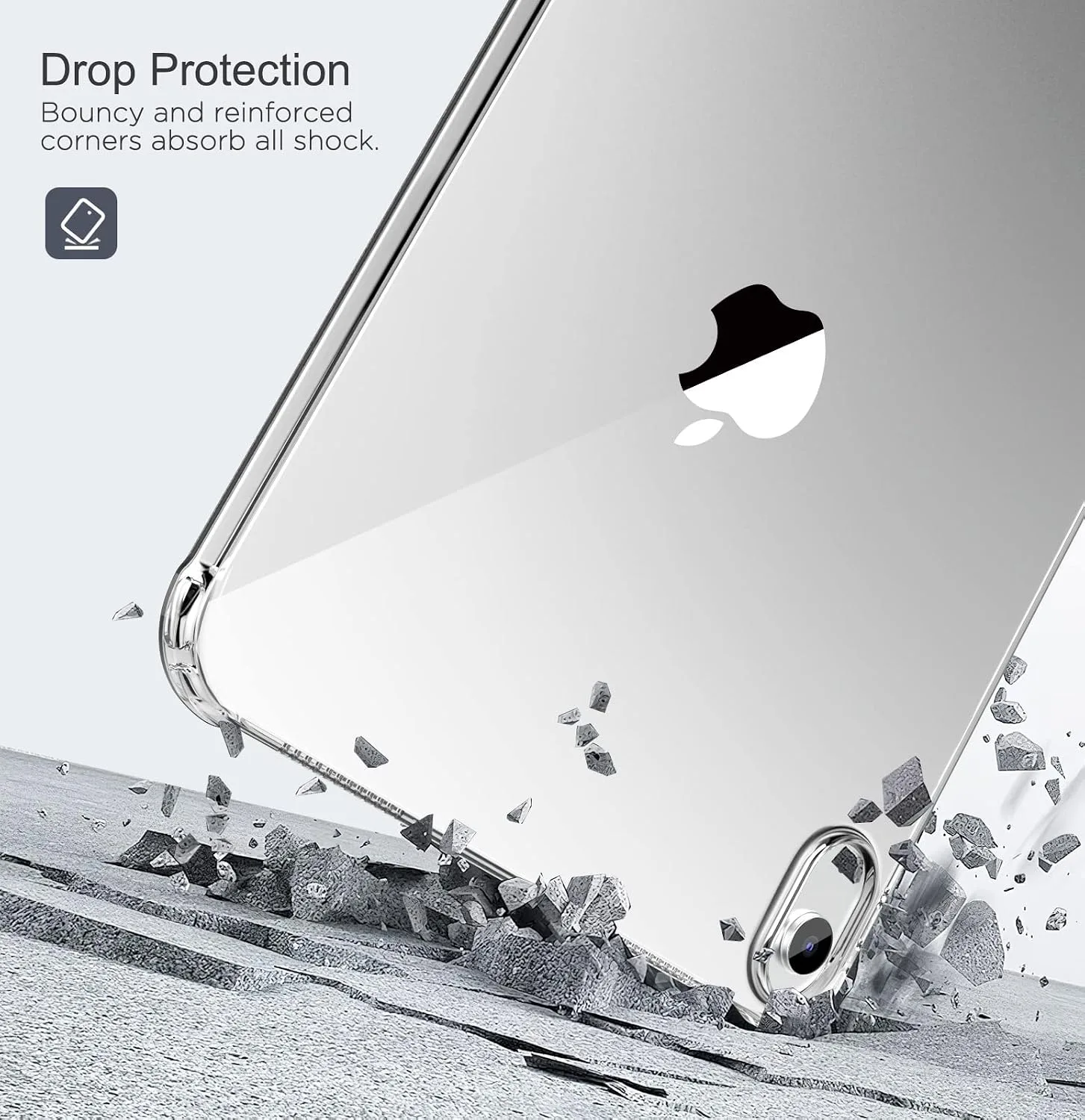 MoKo Clear Case for iPad (A16) 11th Generation 2025, Clear