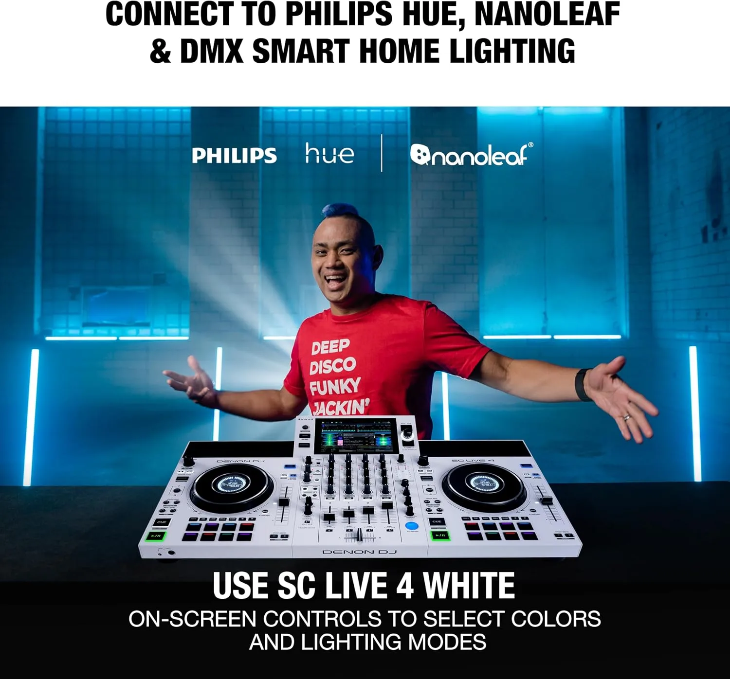 Denon DJ SC LIVE 4 Standalone DJ Controller White