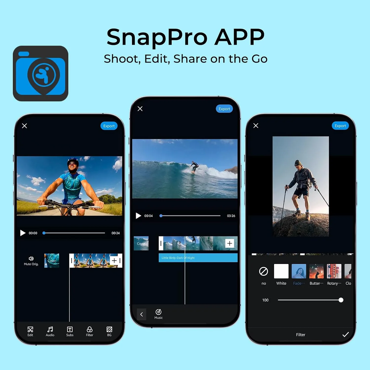 icefox Action Camera 4K 60FPS 20MP with 2X 2150mAh Batteries, Underwater Camera with 5X Zoom, EIS, Powered by Snappro App,Support Video&Photo Editing,Waterproof, WiFi Remote Control