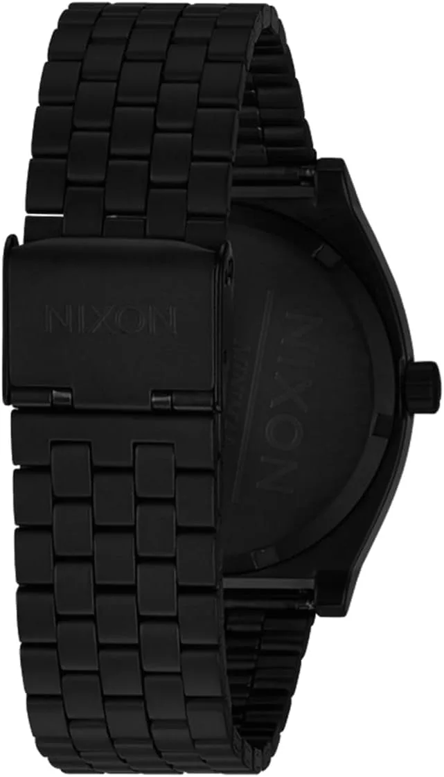 NIXON Time Teller A045 - 100m Water Resistant Men's Analog Fashion Watch (37mm Watch Face, 19.5mm-18mm Stainless Steel Band)