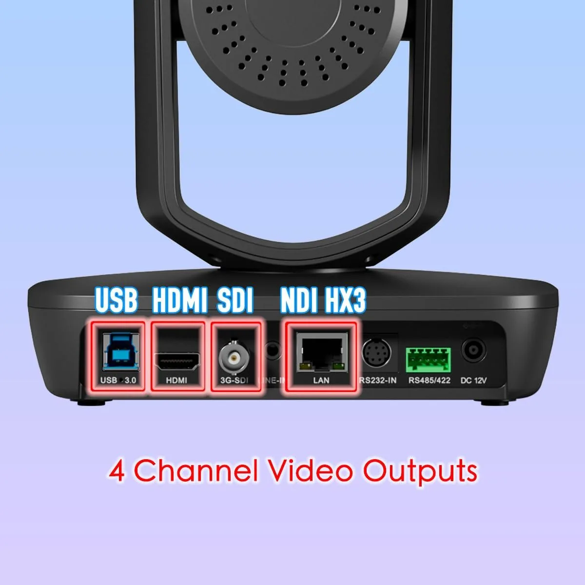 AI Auto Tracking PTZ Camera, 20X Zoom Live Streaming HDMI SDI PTZ Camera for Church Worship and Live Event, LV20, Not NDI