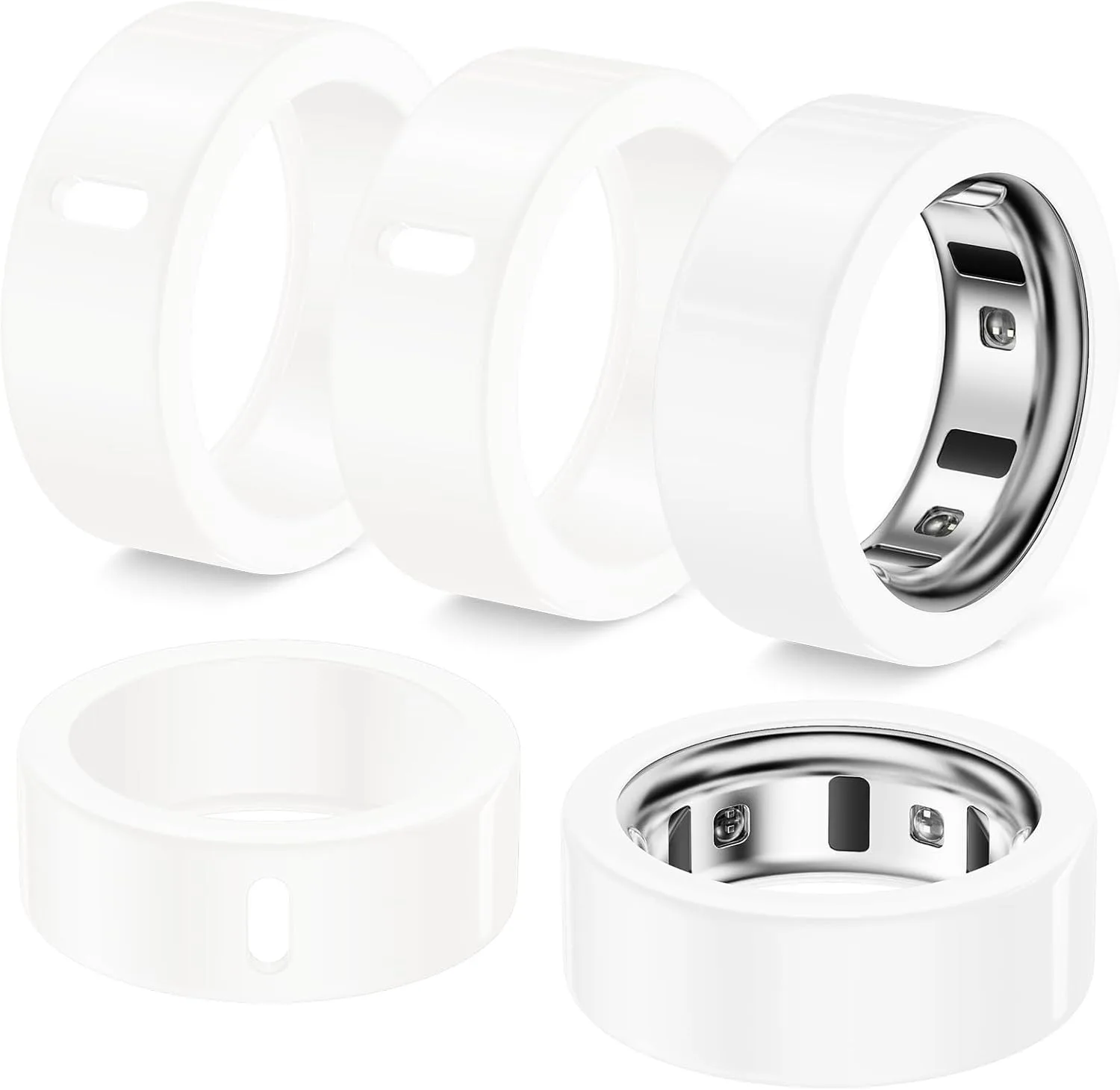 5 Pack Covers Compatible with Oura Ring 4/Oura Ring 3-Size 8