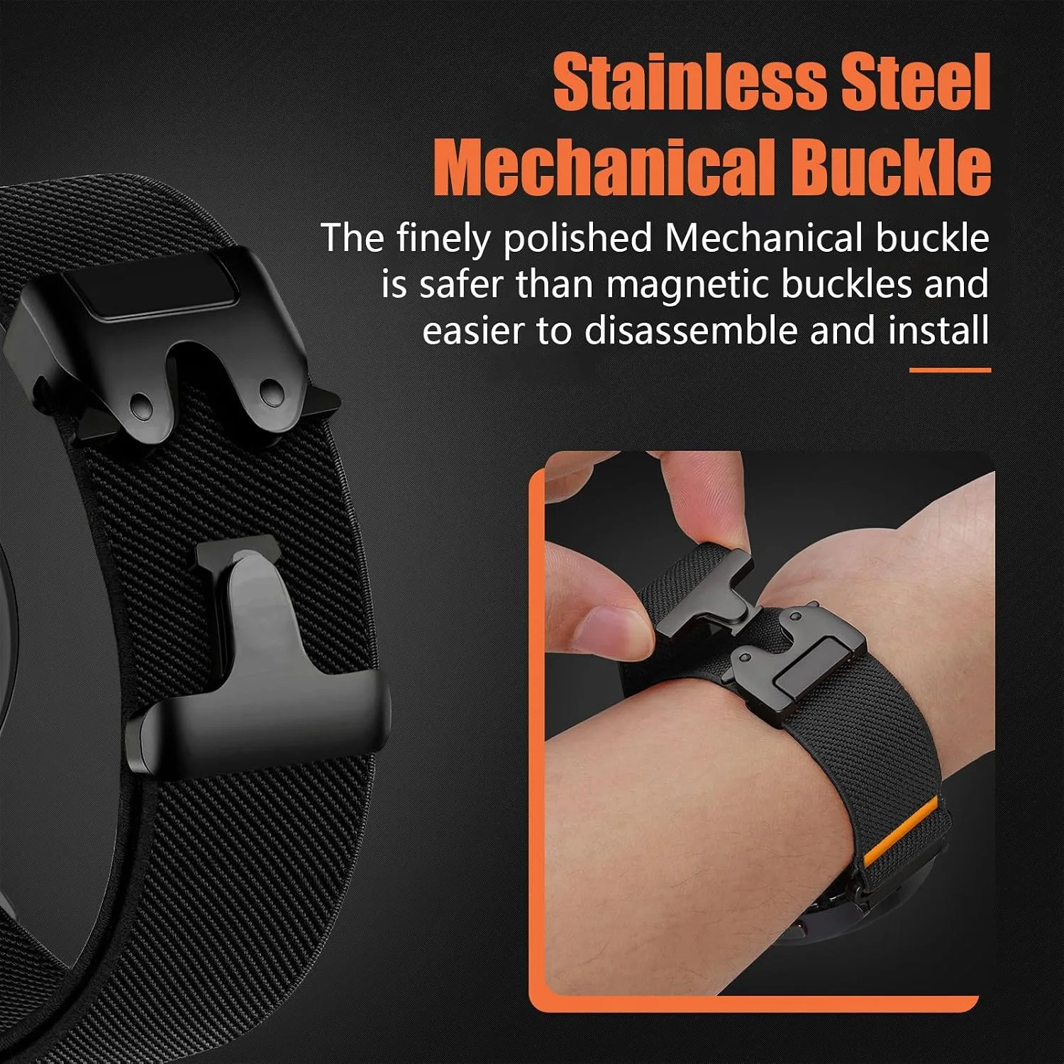 Nylon Bands 22mm Compatible with COROS PACE 3/APEX 4 42mm/APEX Pro/APEX 2 Pro/APEX 46mm/PACE Pro Adjustable Sport Replacement Straps for Women Men