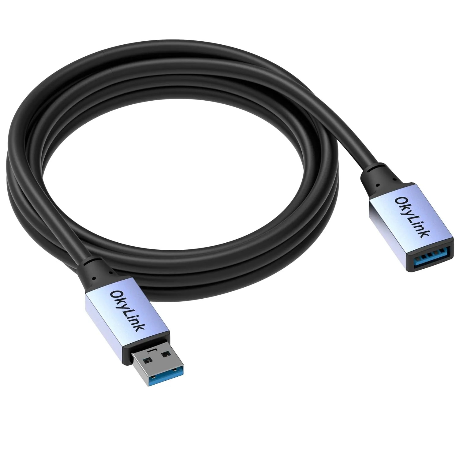 OkyLink USB 3.0/3.2 Gen 1 Extension Cable A to A, Male-Female 5Gbps 6.5ft