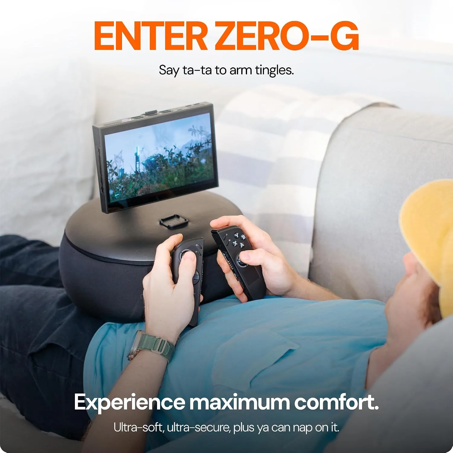 Mechanism Gaming Pillow for Lenovo Legion Go 2 | Experience Zero Gravity Gaming with Our Gamer Cushion | Ridiculously Soft & Machine Washable Pillow for Video Games (Legion Go 2 Grip)