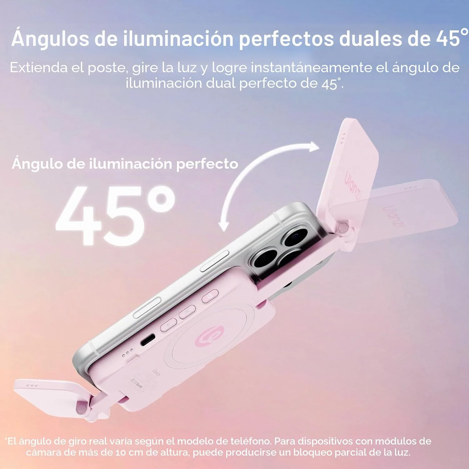 ULANZI GL01 Magnetic Phone Light LED Selfie Light for iPhone Android